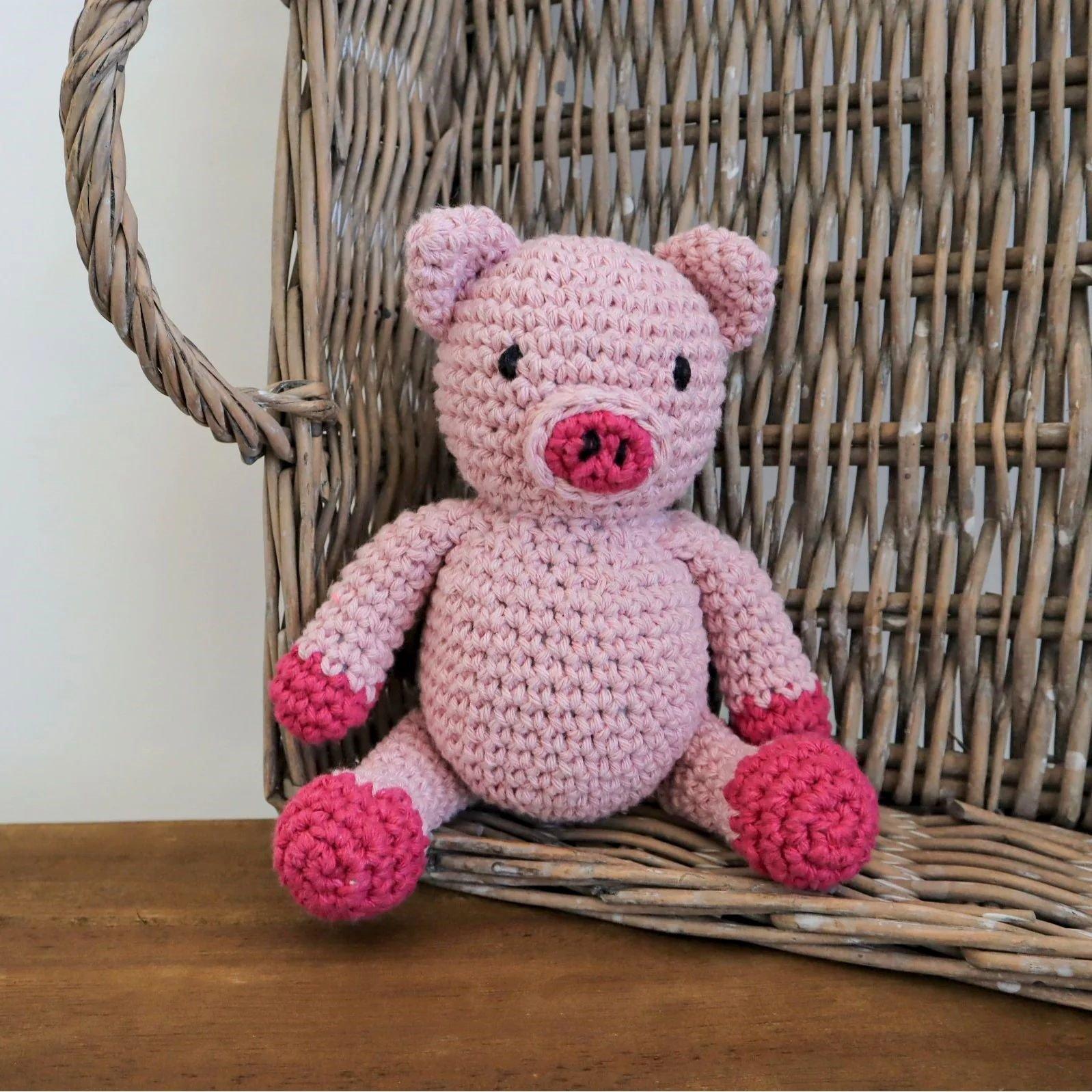 Multi - Crafters Companion - Hoooked Crochet Kit - Piglet - 2