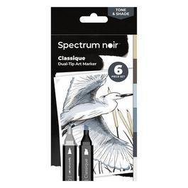Crafters Companion Spectrum Noir-Classique 6pc-Tone & Shade