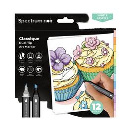 Crafters Companion Spectrum Noir-Classique 12pc-Subtle Pastels