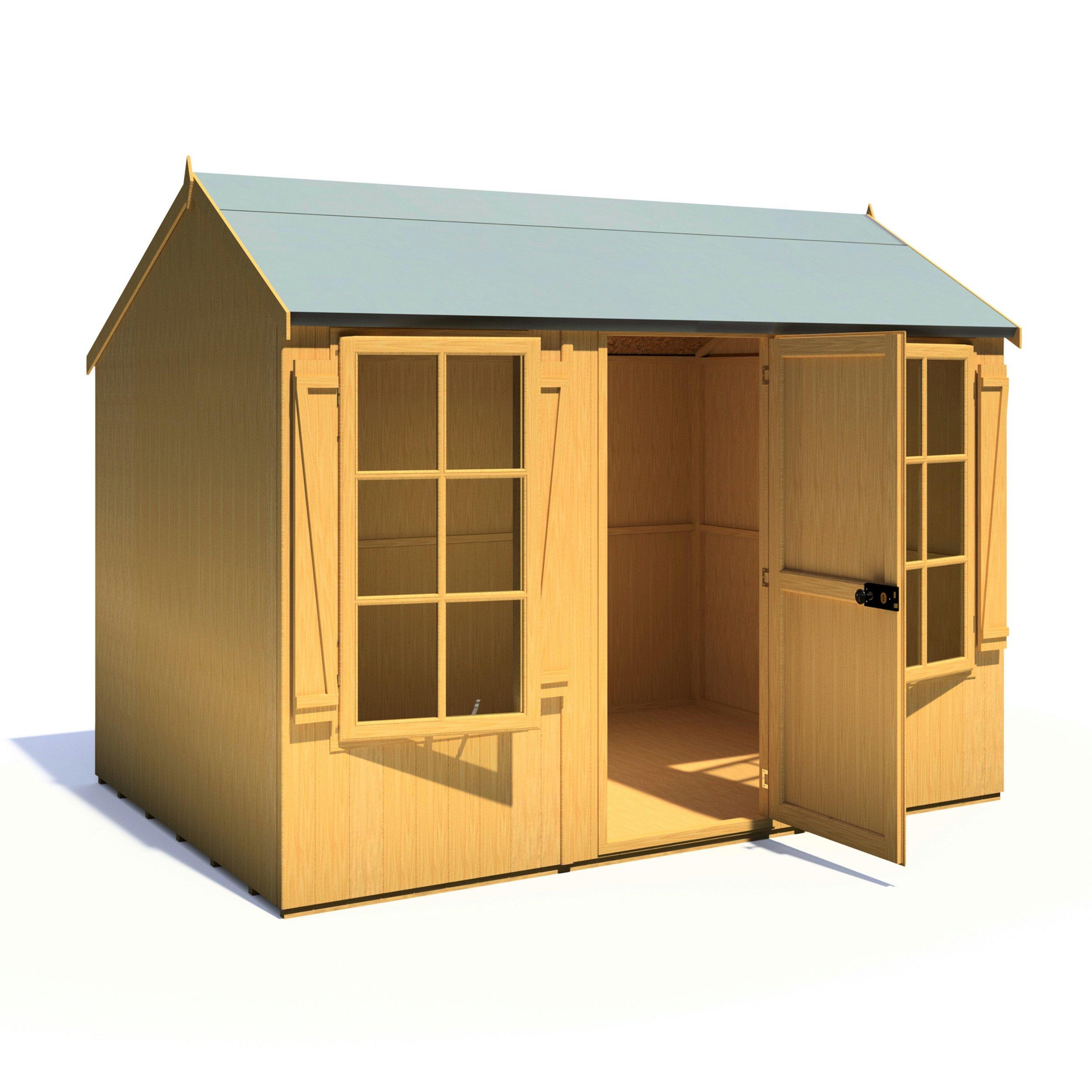 Wood - Shire - Holt 7x10 Single Door Shed - 5