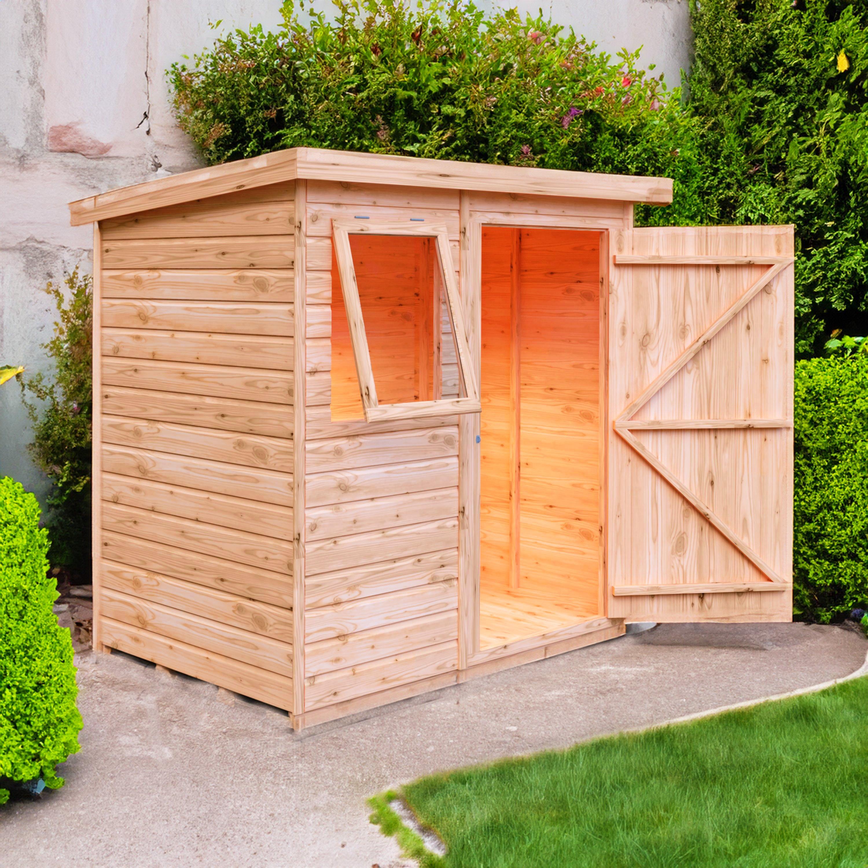 Wood - Shire - Pent 6x4 Shed - 7