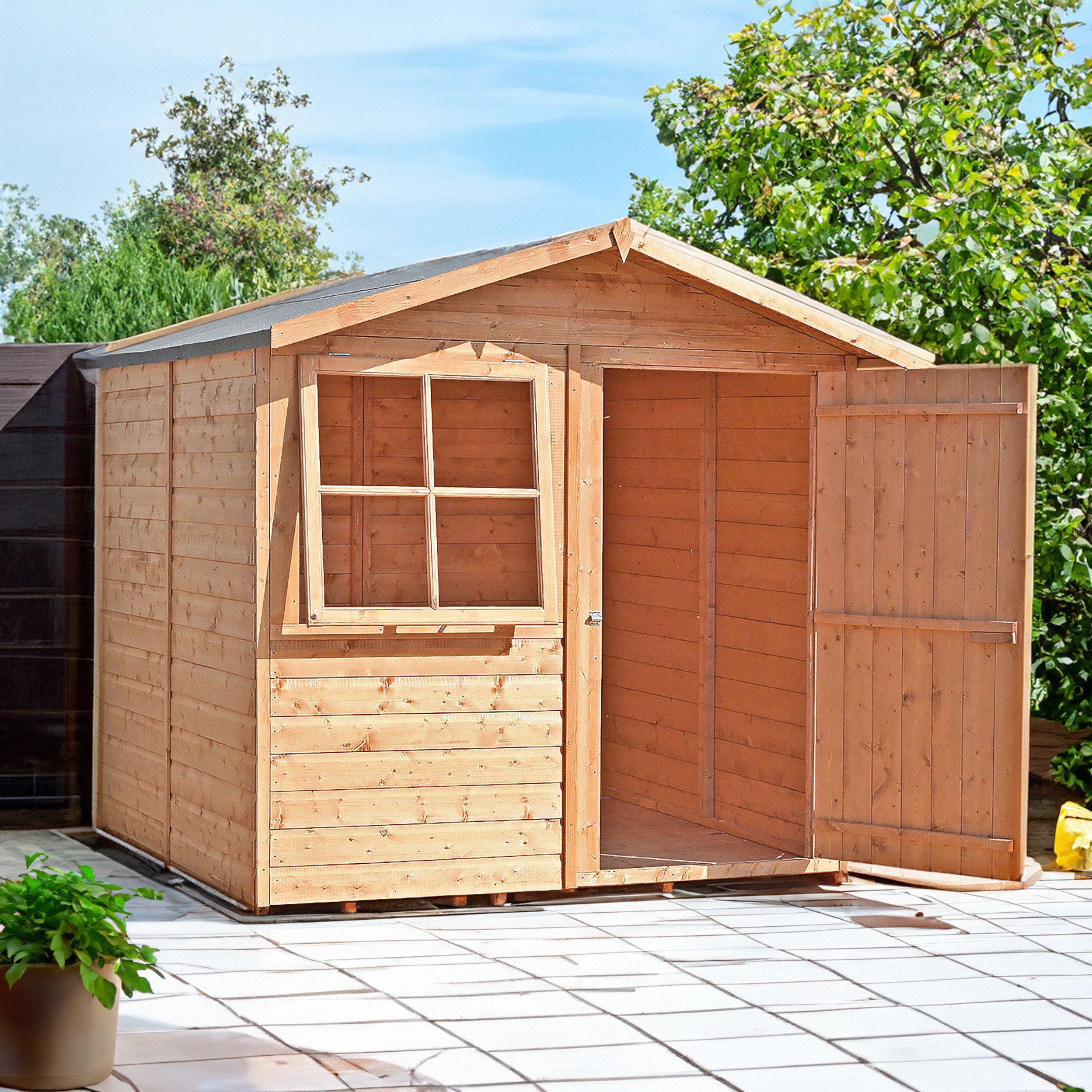 Shire Abri Shed Brown Size 7 X 7Ft - Image 6