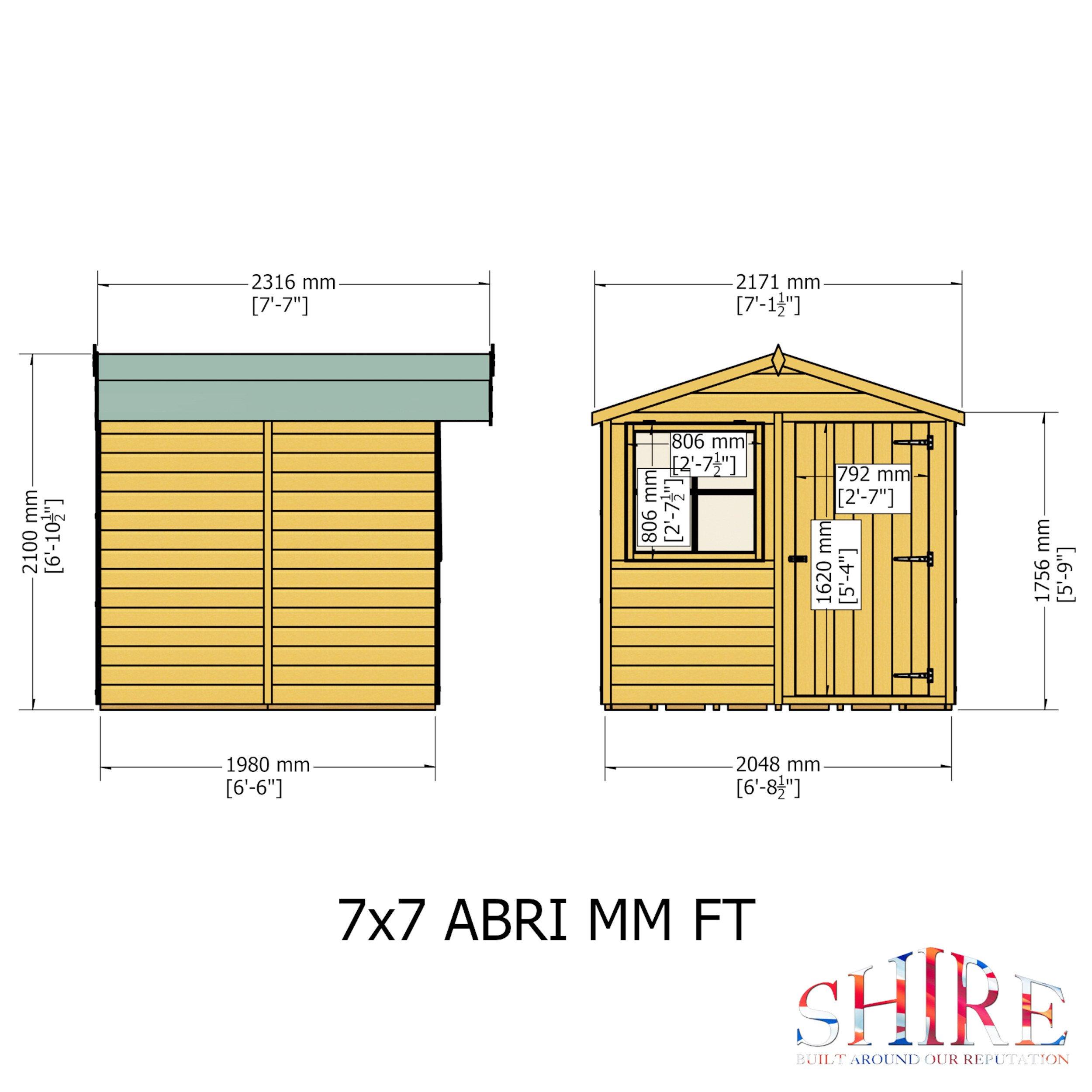Wood - Shire - Abri 7x7 Shed - 4