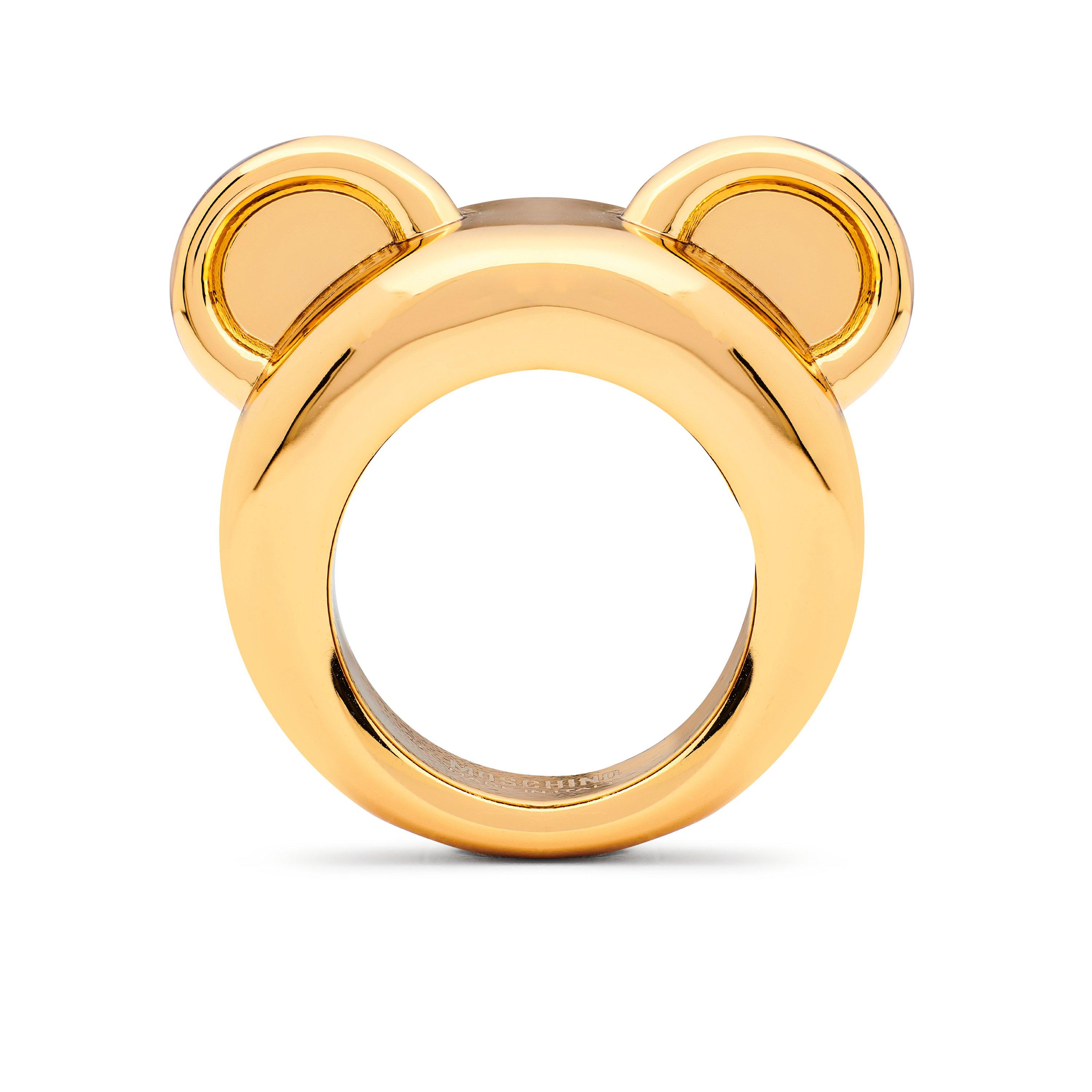 Gold A0606 - Moschino - Teddy Ring - 1