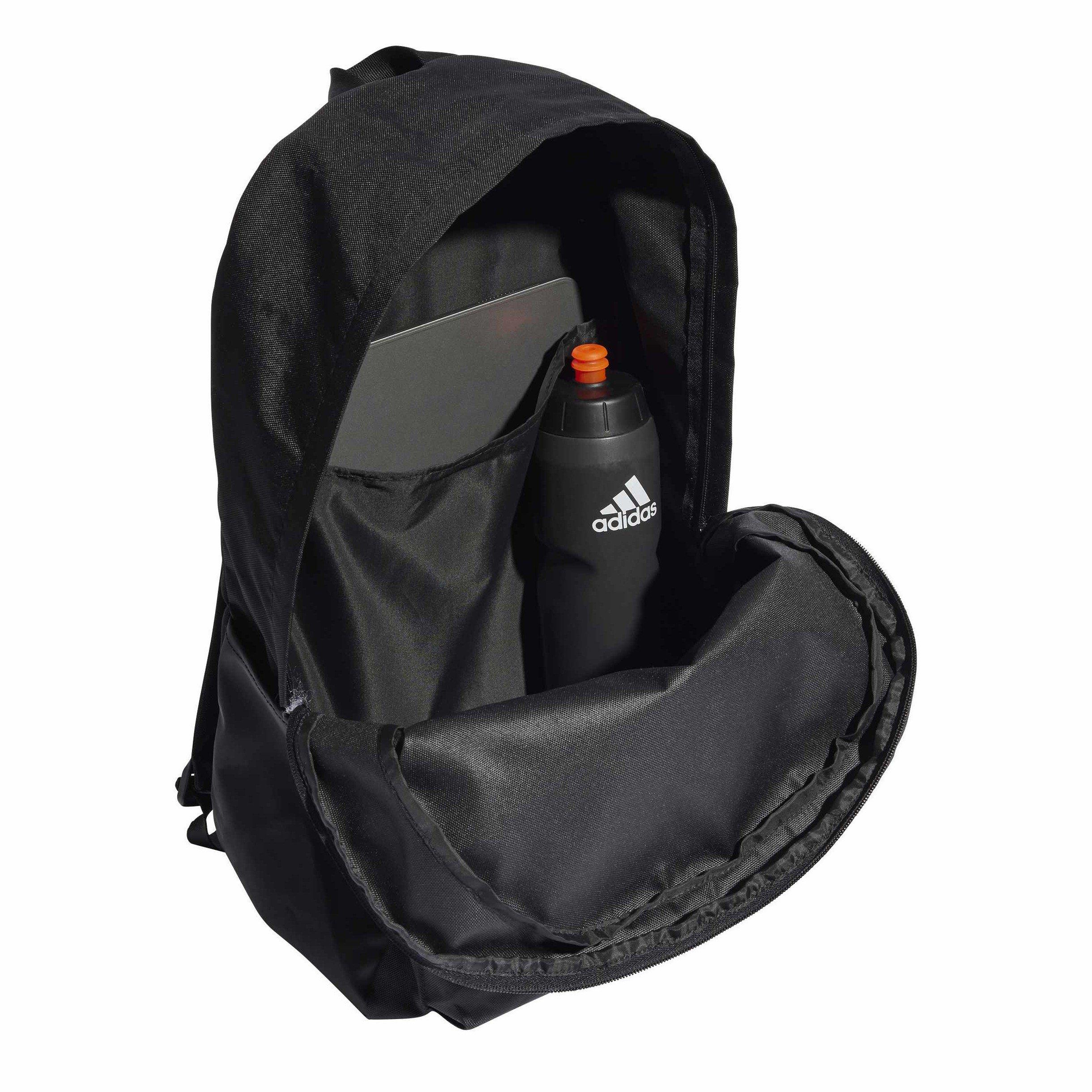 adidas classic badge of sport backpack Unisex-Adult Training Backpack, Black/Gold Metallic, Black/Wonder Silver/Semi Flash Aqua, 9, Classic Badge of Sport Training Fashion The front zip pocket allows you to carry small essential items securely adidas Classic Badge of Sport