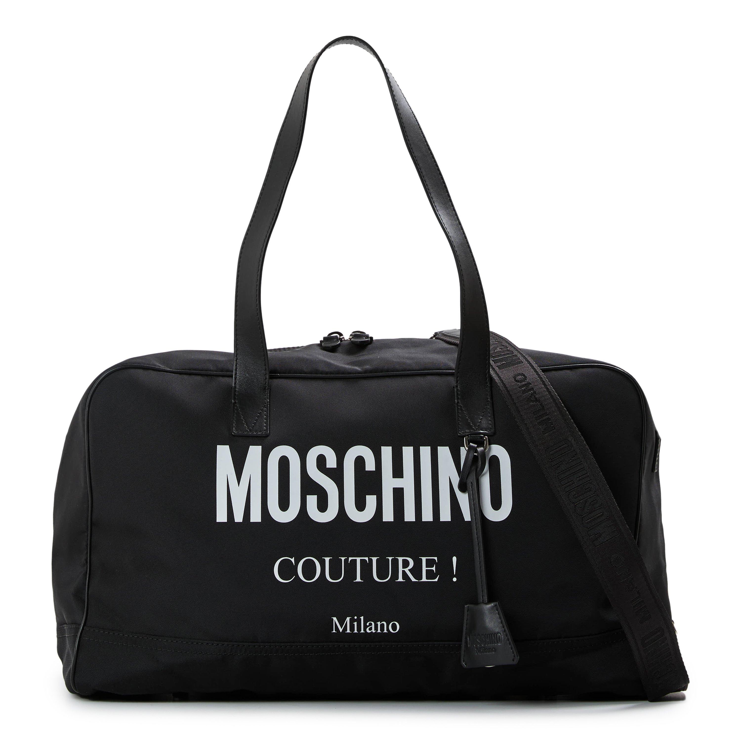Black - Moschino - Men's Flight Bag - 1