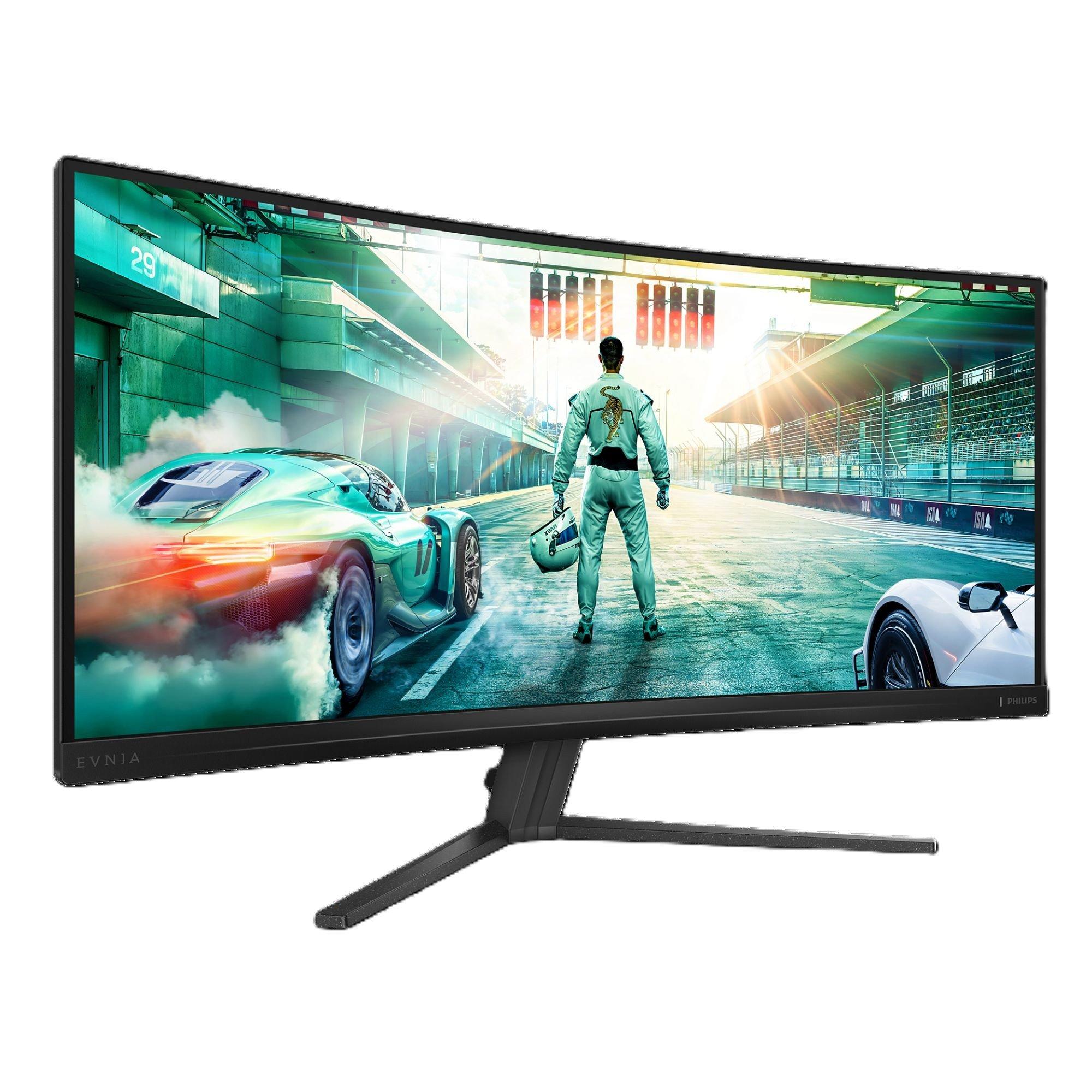 Black - Philips - 34M2C3500L 34 Inch Curved Fast VA U/W QHD 180Hz Gaming monitor - 3