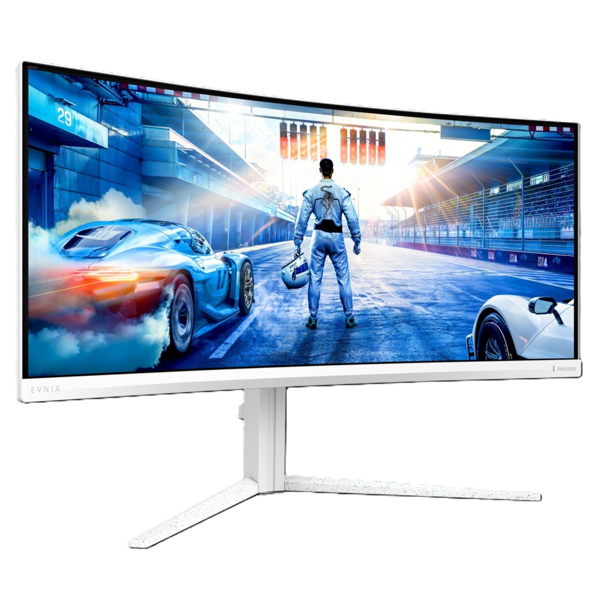 Black - Philips - 34M2C5601QA 34 Inch Curved  Fast VA U/W QHD 200Hz 90w USB C DP Alt Gaming monitor - 3