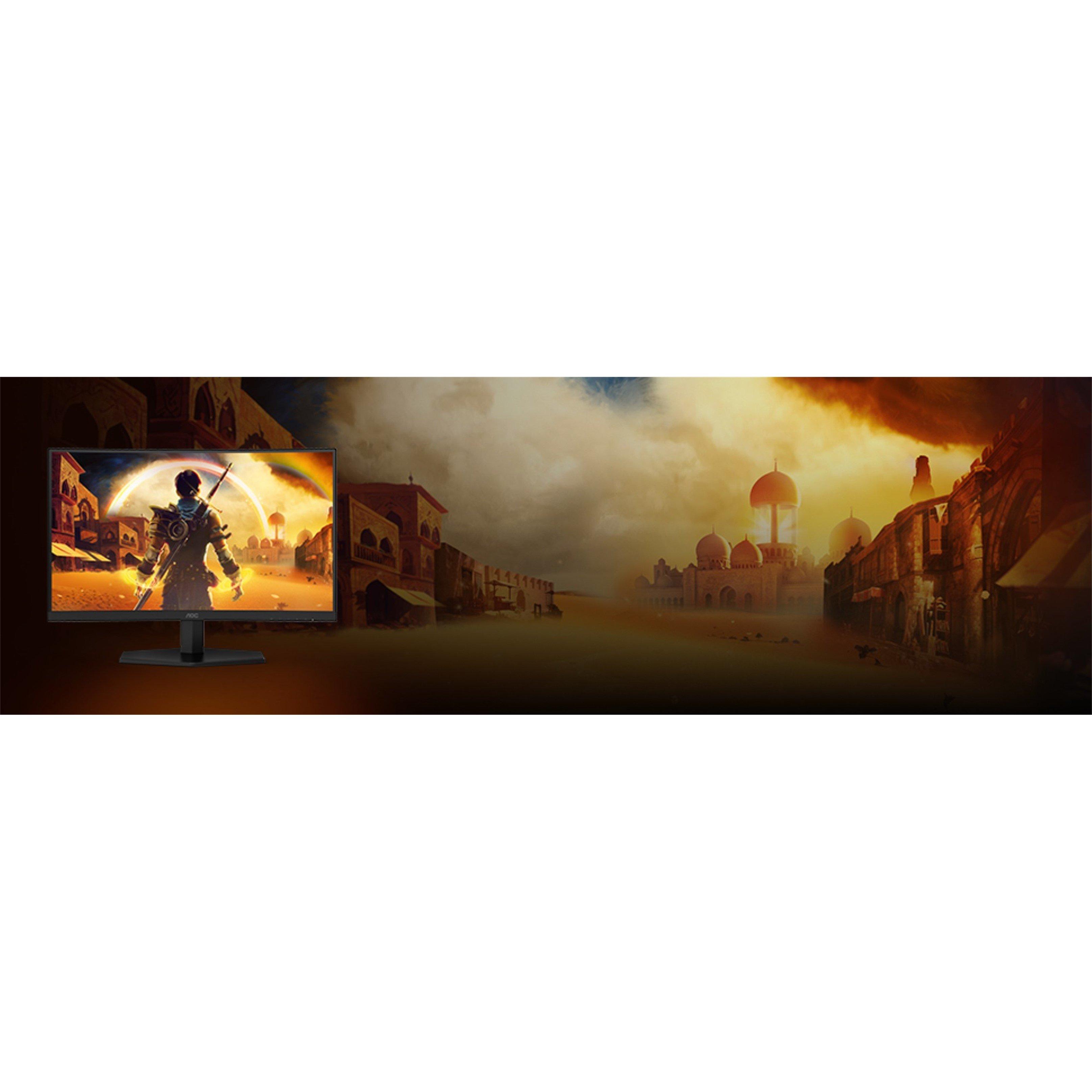 Black - AOC - C24G42FE 23.6 Inch Curved VA 144Hz (180Hz OC) HDMI DP Gaming Monitor - 6