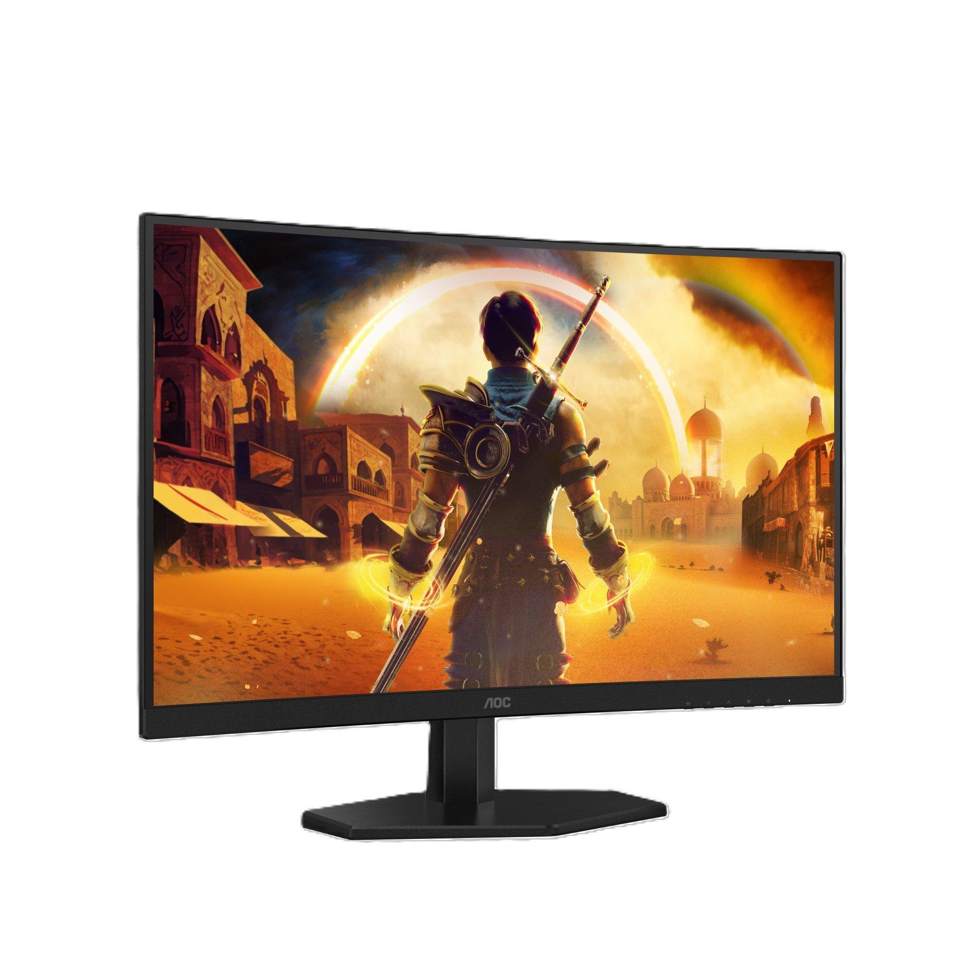 Black - AOC - CQ27G42FE 27 Inch Curved VA QHD 144Hz 2 HDMI 1 DP Gaming Monitor - 2