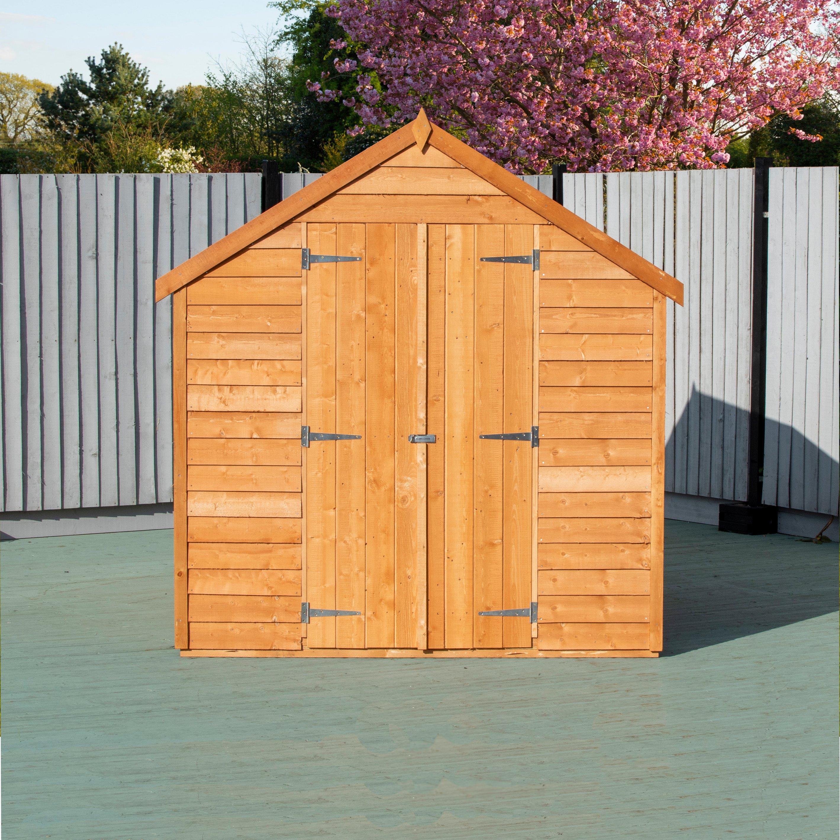 Wood - Shire - Overlap 8x6 Double Door With Window - 7