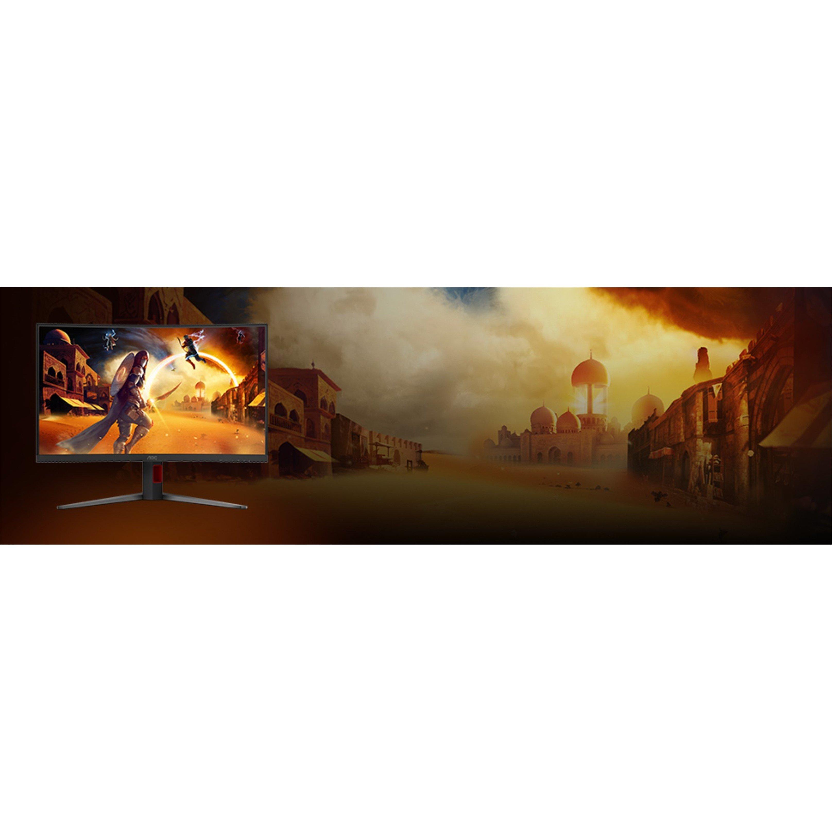 Black - AOC - C32G4Z 31.5 Inch Curved VA FHD 240Hz (260Hz OC) 2 HDMI 1 DP Gaming Monitor - 10