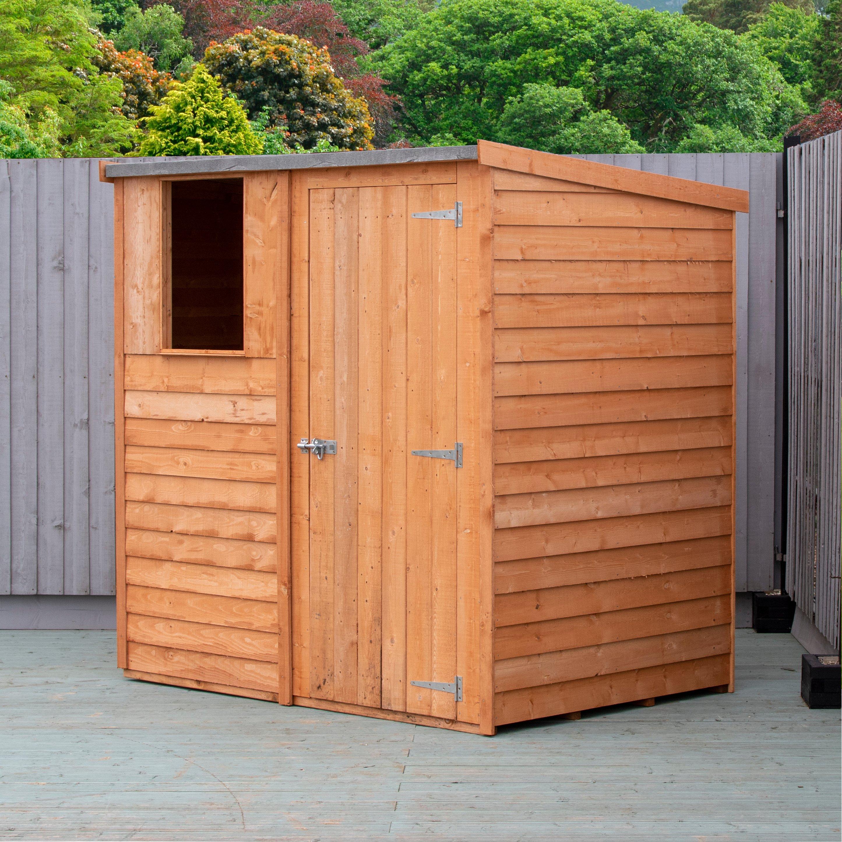 Wood - Shire - Overlap Pent 6x4 Single Door - 8