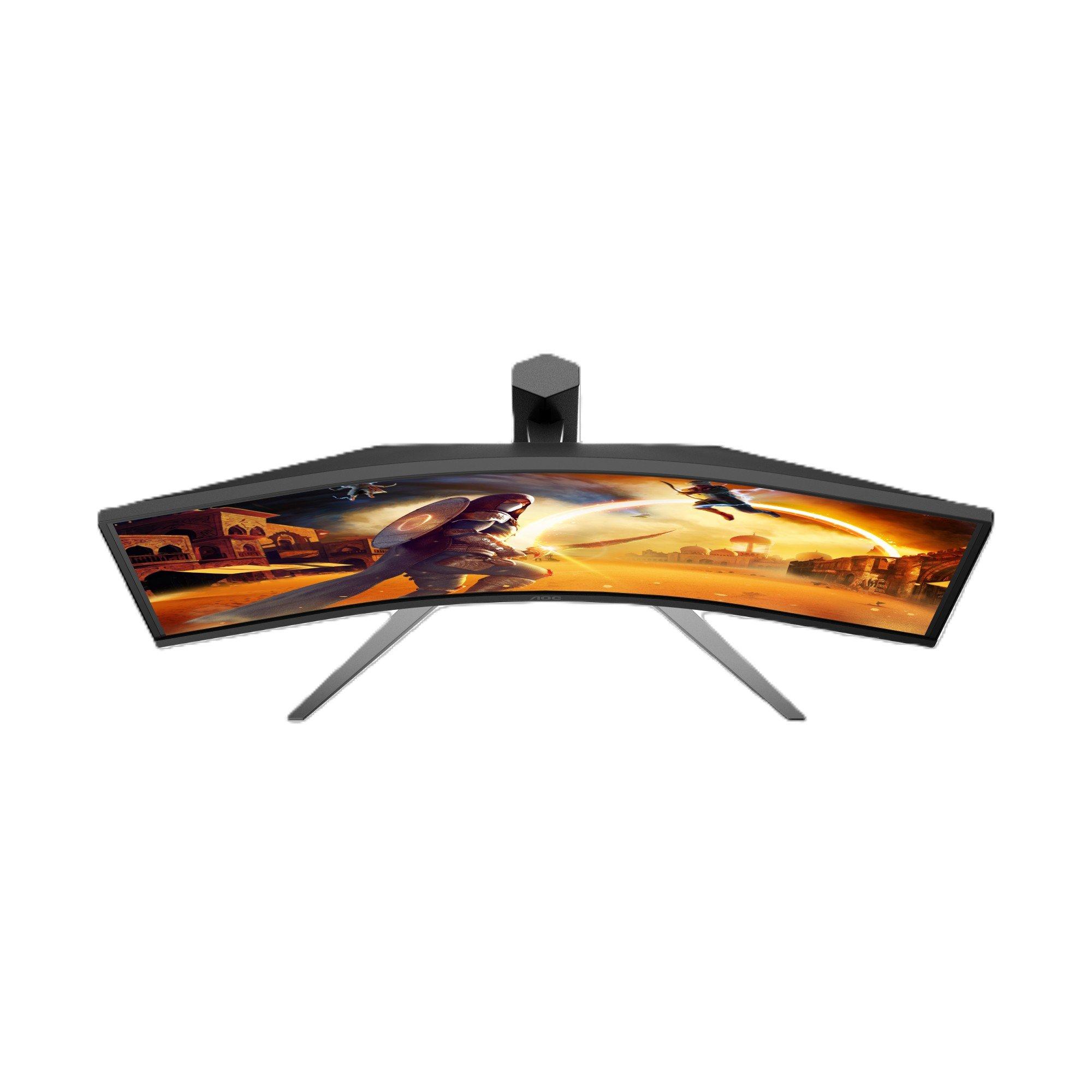 Black - AOC - CU34G4ZCA 34 Inch Fast VA U/W QHD 240Hz (250Hz OC) 2 HDMI 2.1 DP Gaming Monitor - 5