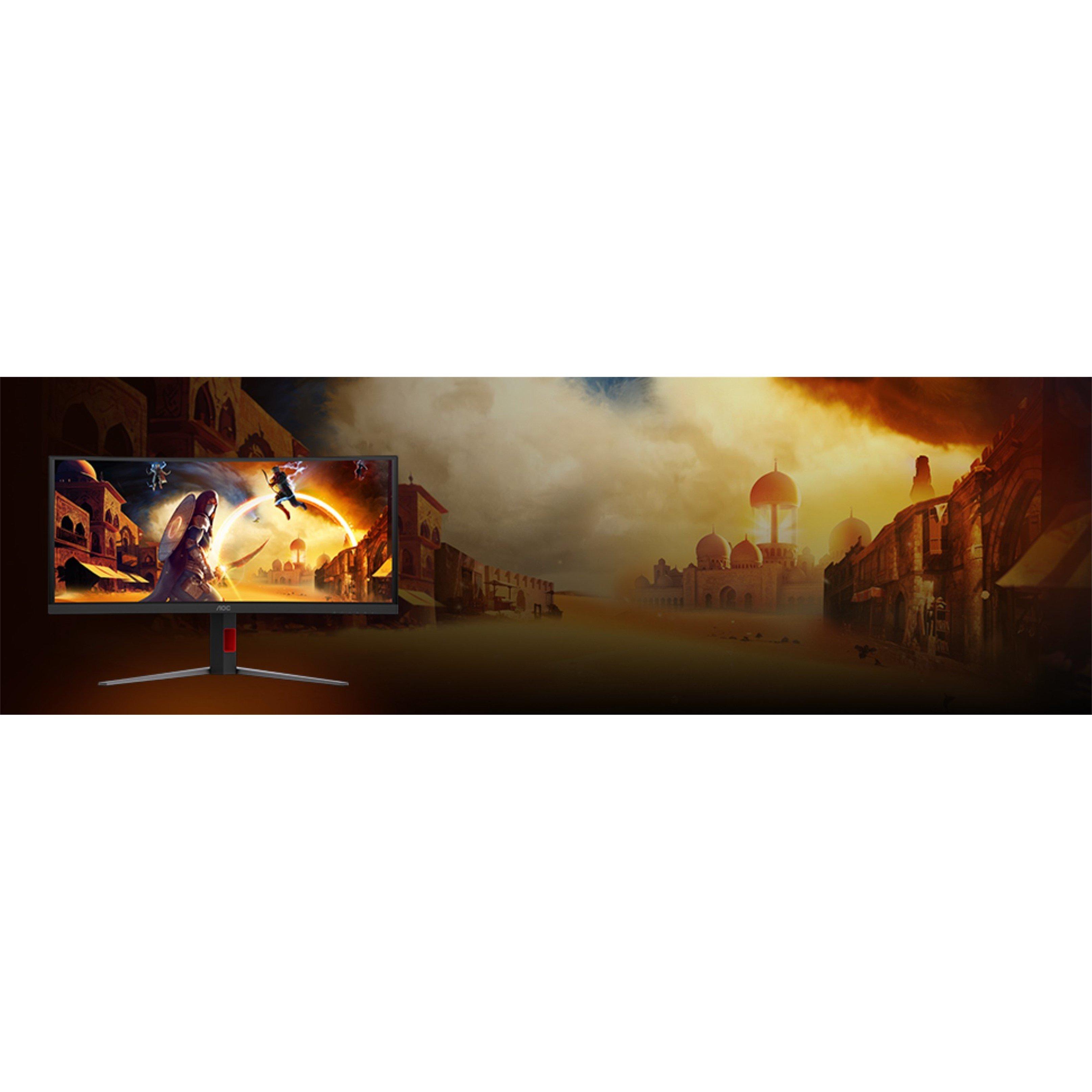 Black - AOC - CU34G4ZCA 34 Inch Fast VA U/W QHD 240Hz (250Hz OC) 2 HDMI 2.1 DP Gaming Monitor - 8