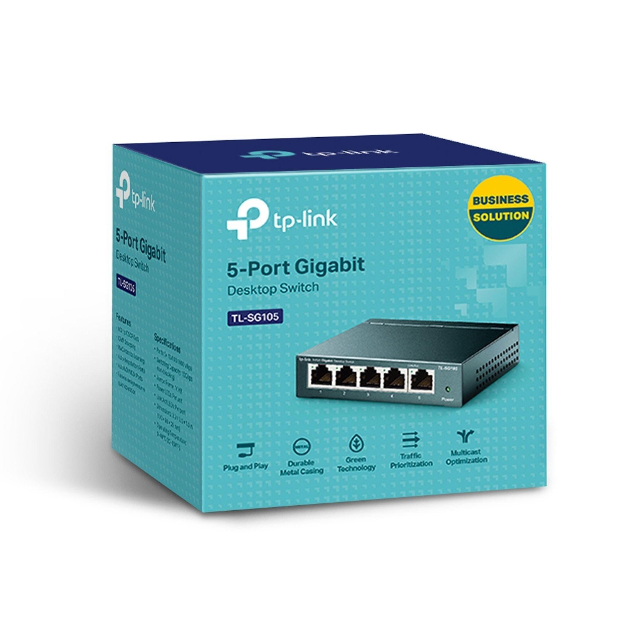 Schwarz - TP-Link - TP-Lin TL-SG105 00 - 7