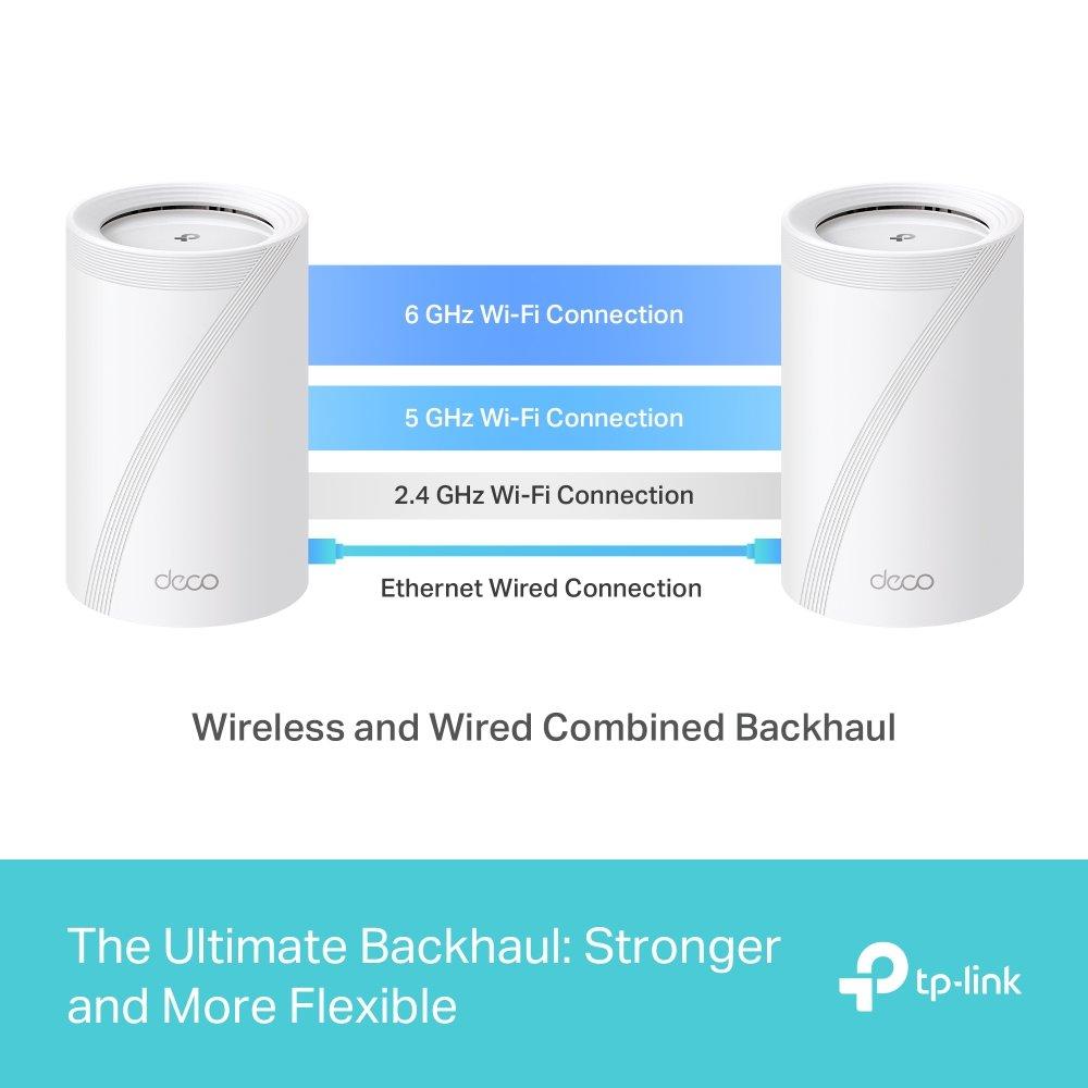 Weiß - TP-Link - Deco BE65 - BE9300 Whole Home Mesh WiFi 7 System - 3 Pack - 7