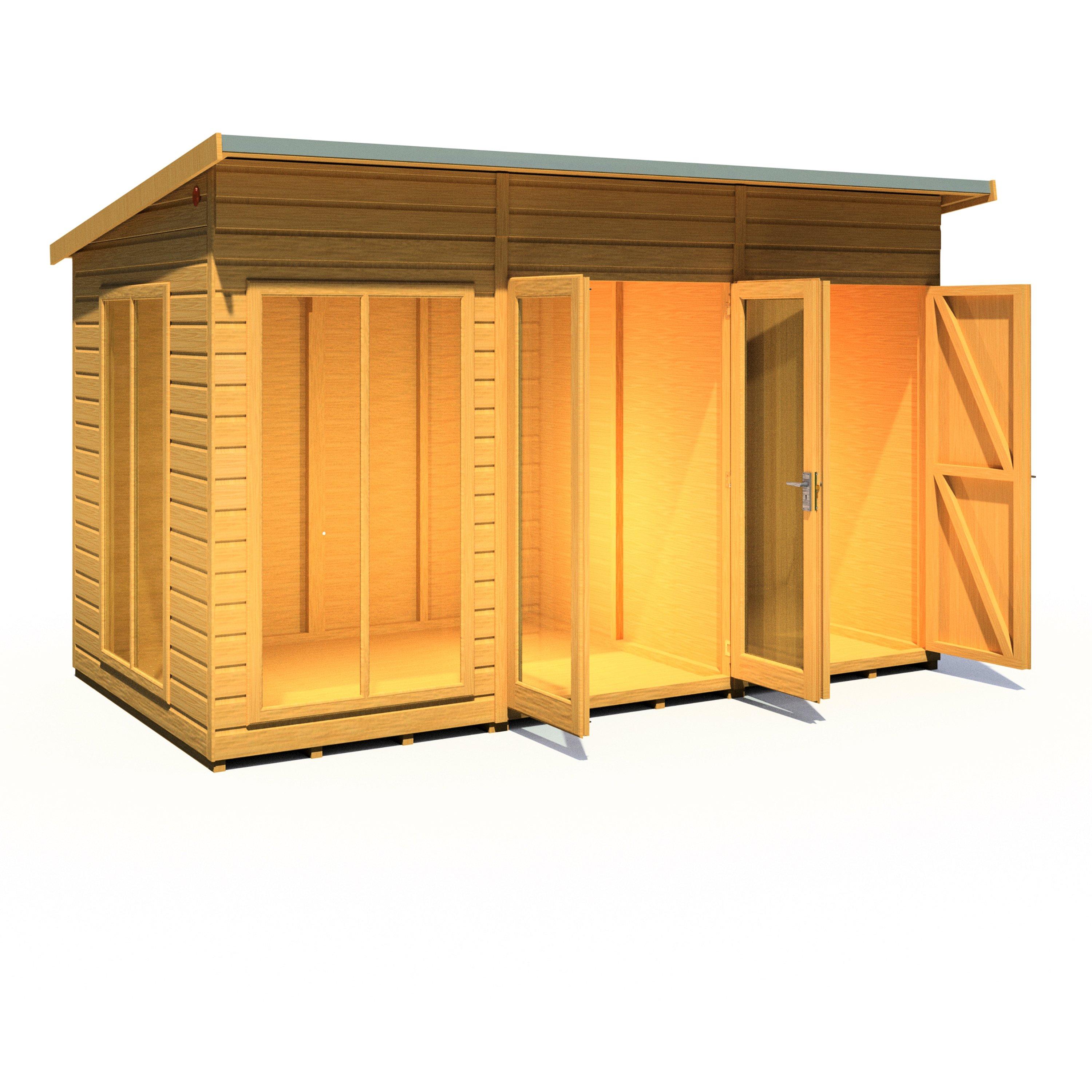 Wood - Shire - Lela 12x6 SummerHouse inc Storage - 2