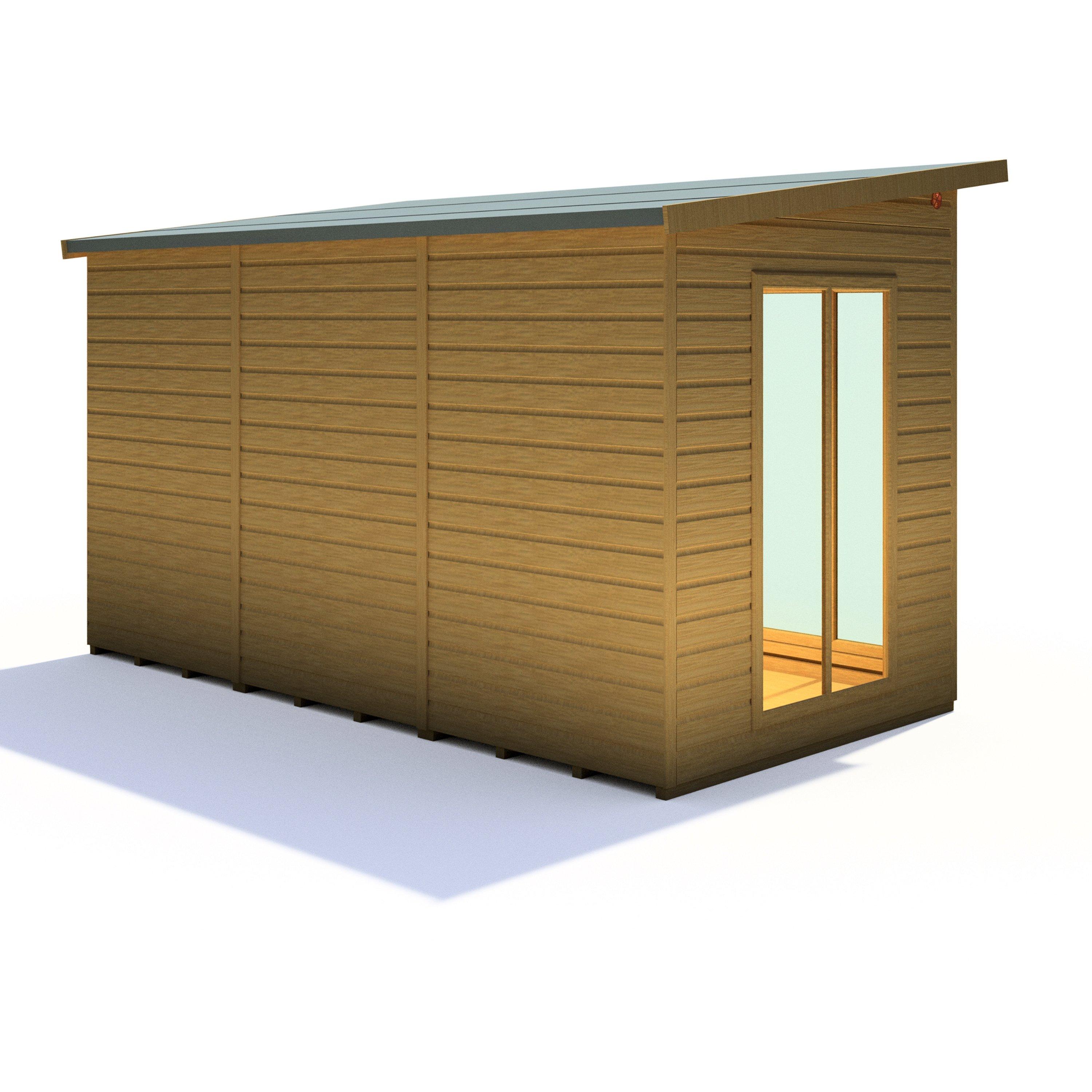 Wood - Shire - Lela 12x6 SummerHouse inc Storage - 8