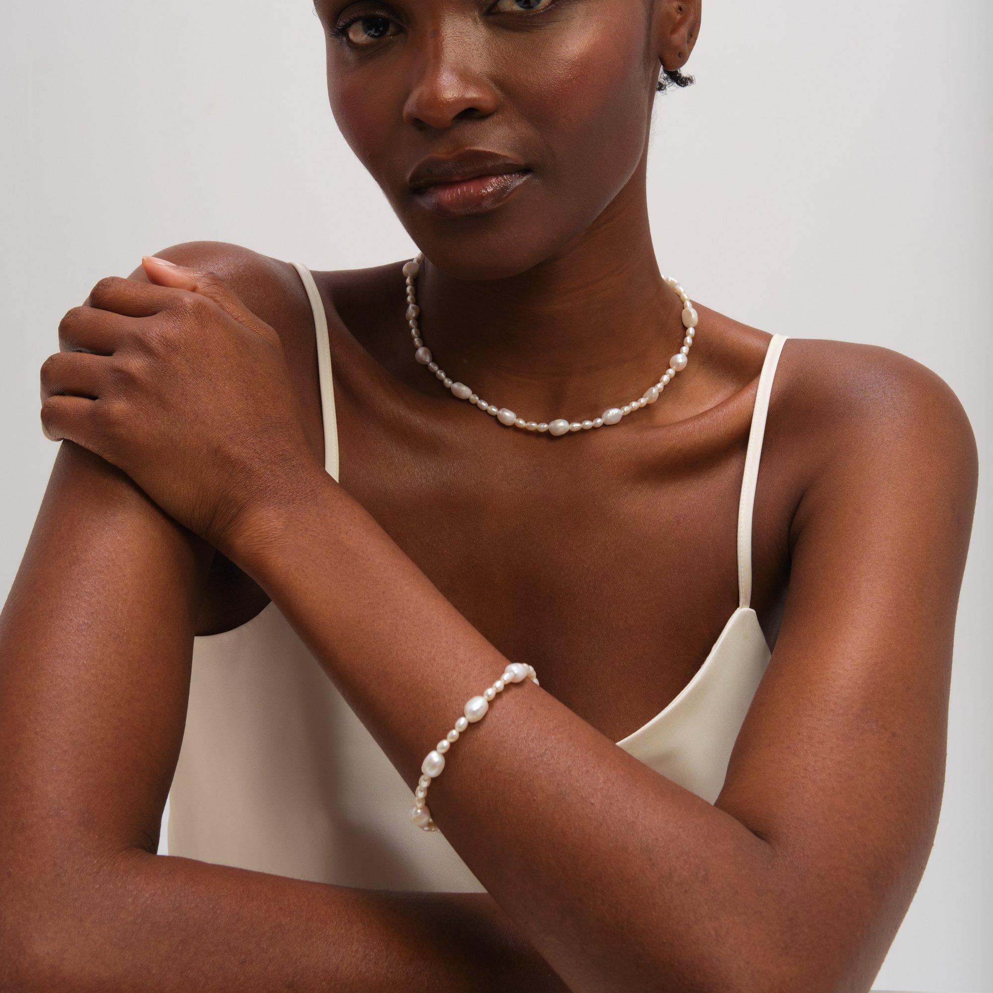 Gold - Jon Richard - Gold Plated Real Freshwater Pearl Bracelet - 2