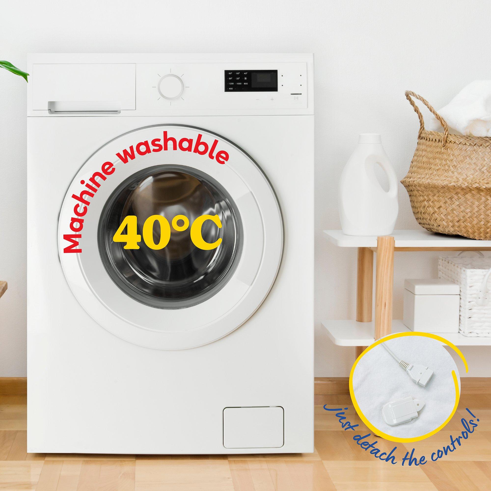 White - Russell Hobbs - RHESB6001 Single Electric Under Blanket 70x150cm - 7