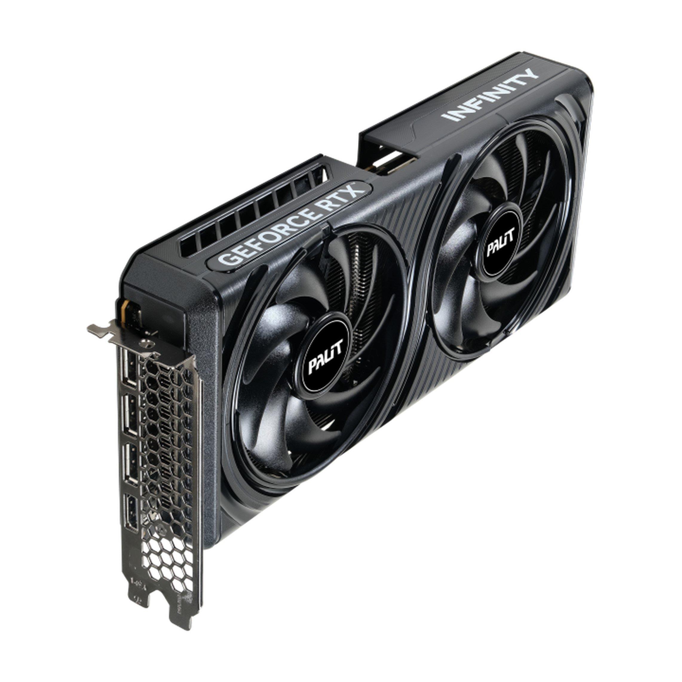 Black - PALIT - GeForce RTX 5060 Infinity 2 OC V1 8GB GDDR7 Graphics Card PCIe 5.0 Dual Fan Cooling DLSS 4 - 2