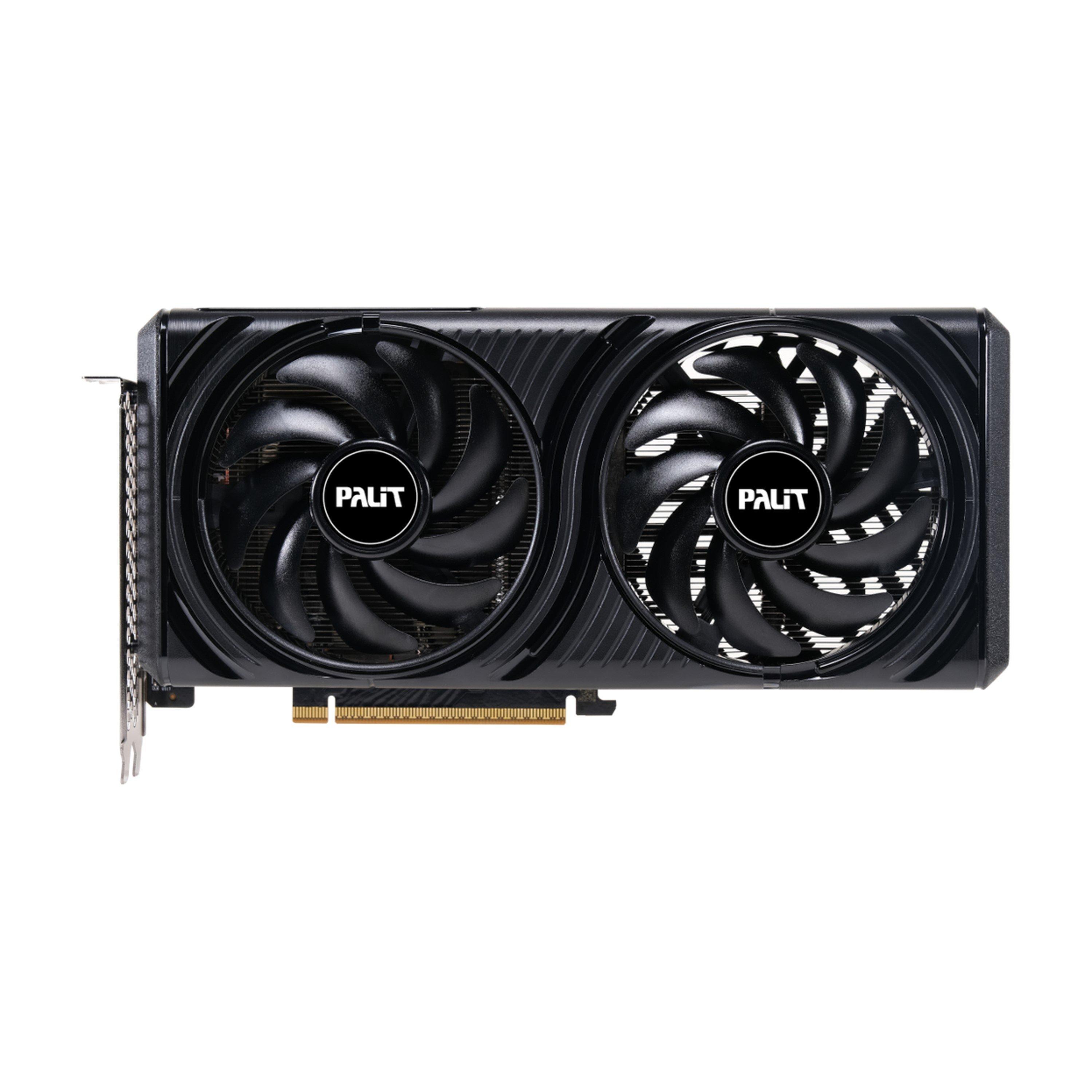Black - PALIT - GeForce RTX 5060 Infinity 2 OC V1 8GB GDDR7 Graphics Card PCIe 5.0 Dual Fan Cooling DLSS 4 - 4