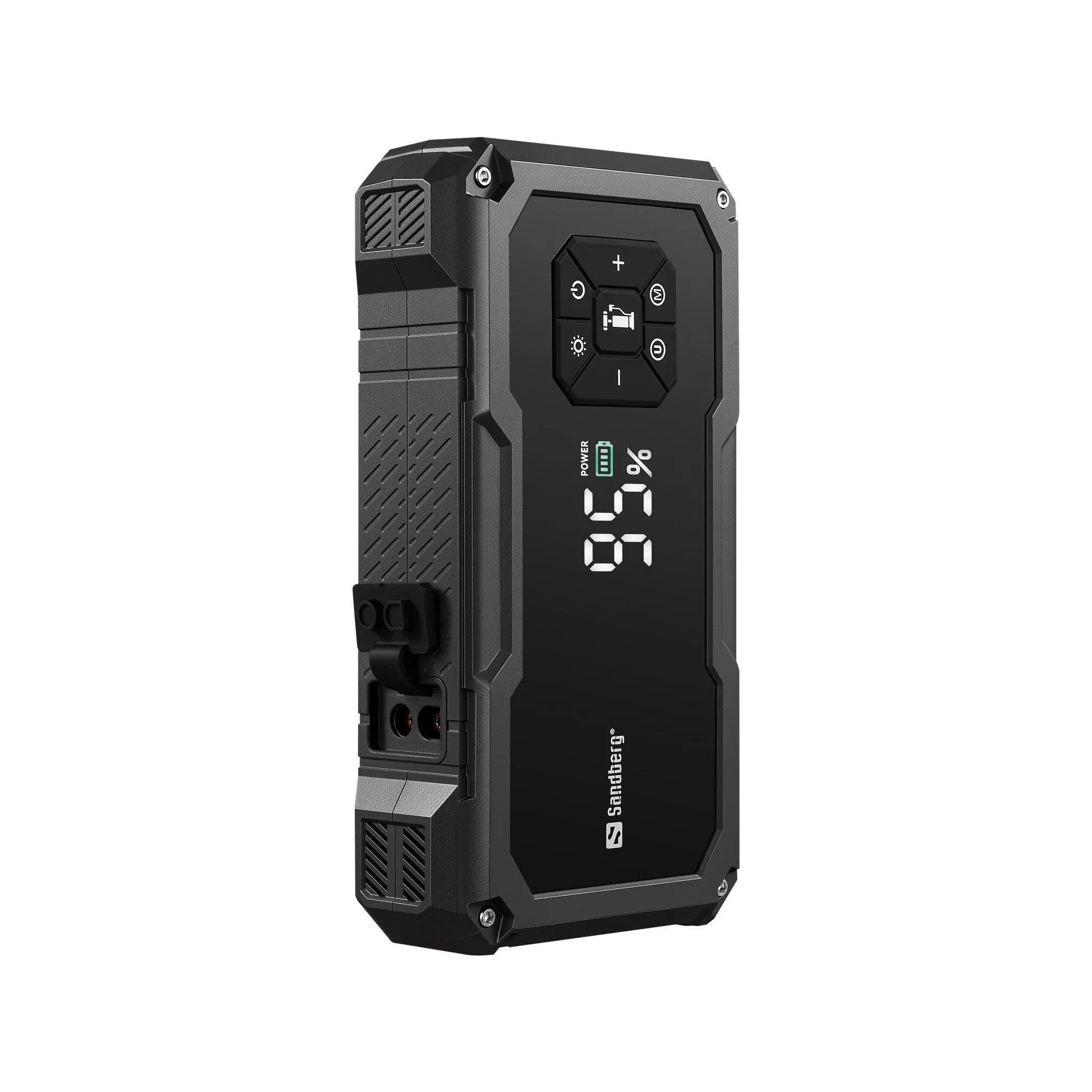 Black - Sandberg - 10000 mAh Powerbank Car Jumpstarter & Tire pump - 3