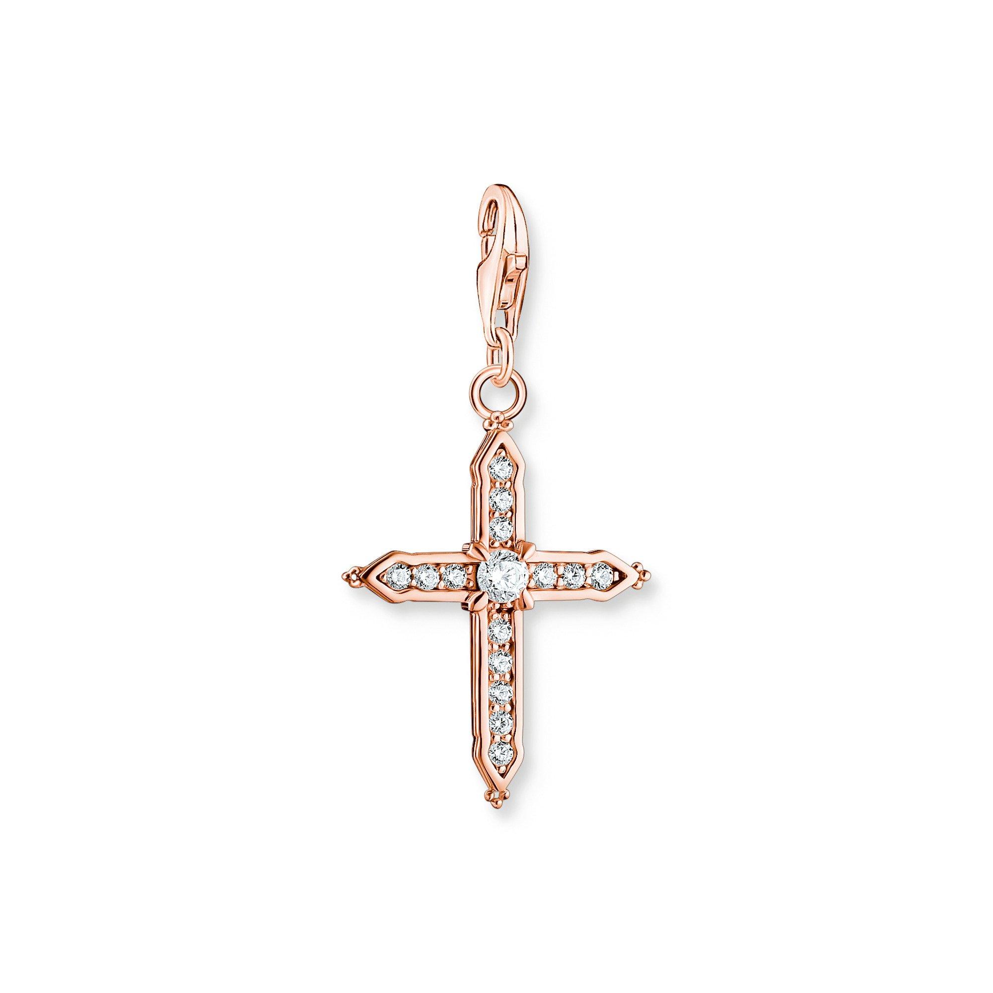Ouro Rosa - Thomas Sabo - Women's Cross Pendant Charm - 1