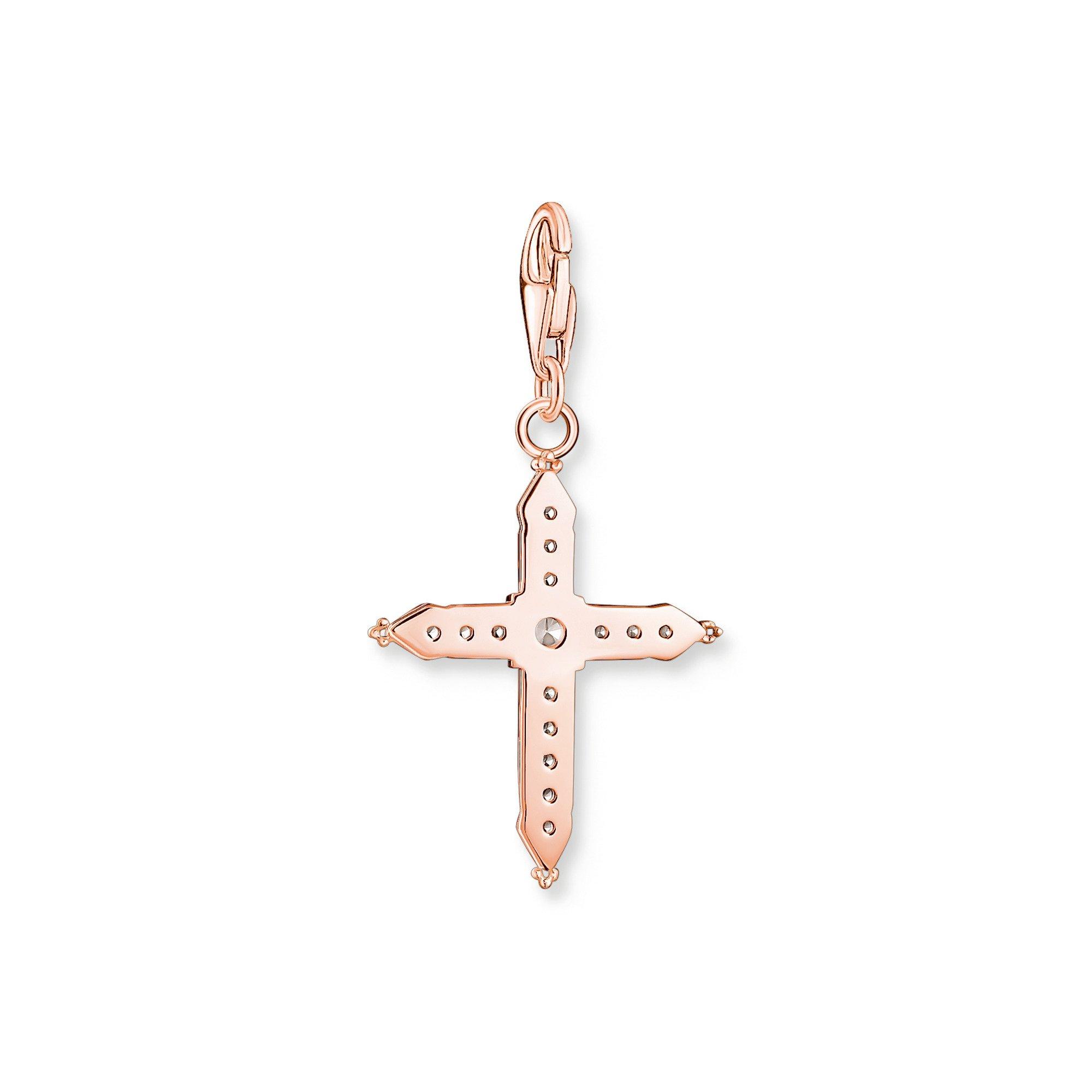 Ouro Rosa - Thomas Sabo - Women's Cross Pendant Charm - 2