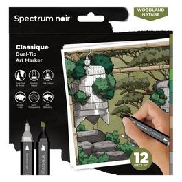 Crafters Companion Spectrum Noir-Classique 12pc-Woodland Nature