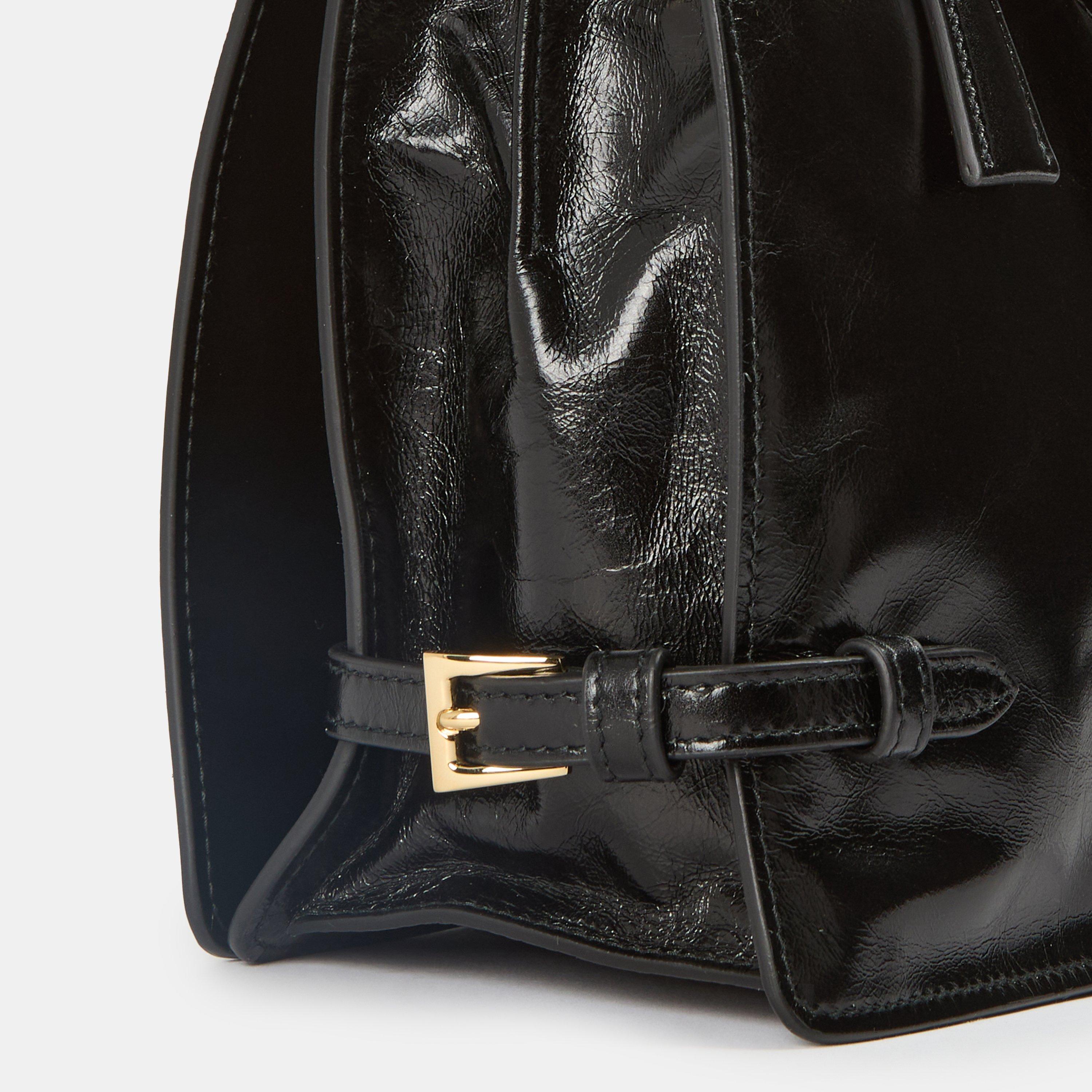 Nero - Prada - Women's Medium Leather Shoulder Bag - 4