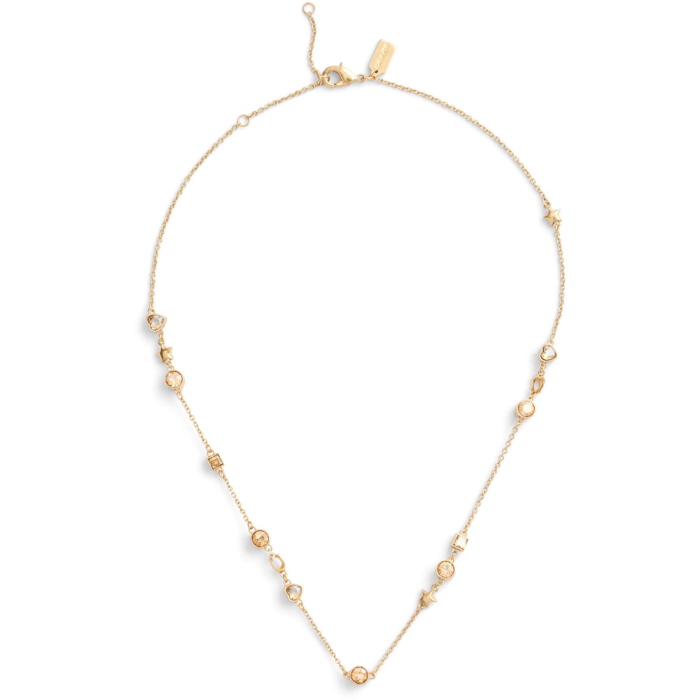 Crystal/Gold - Coach - COACH CHAIN NECKLACE - 1