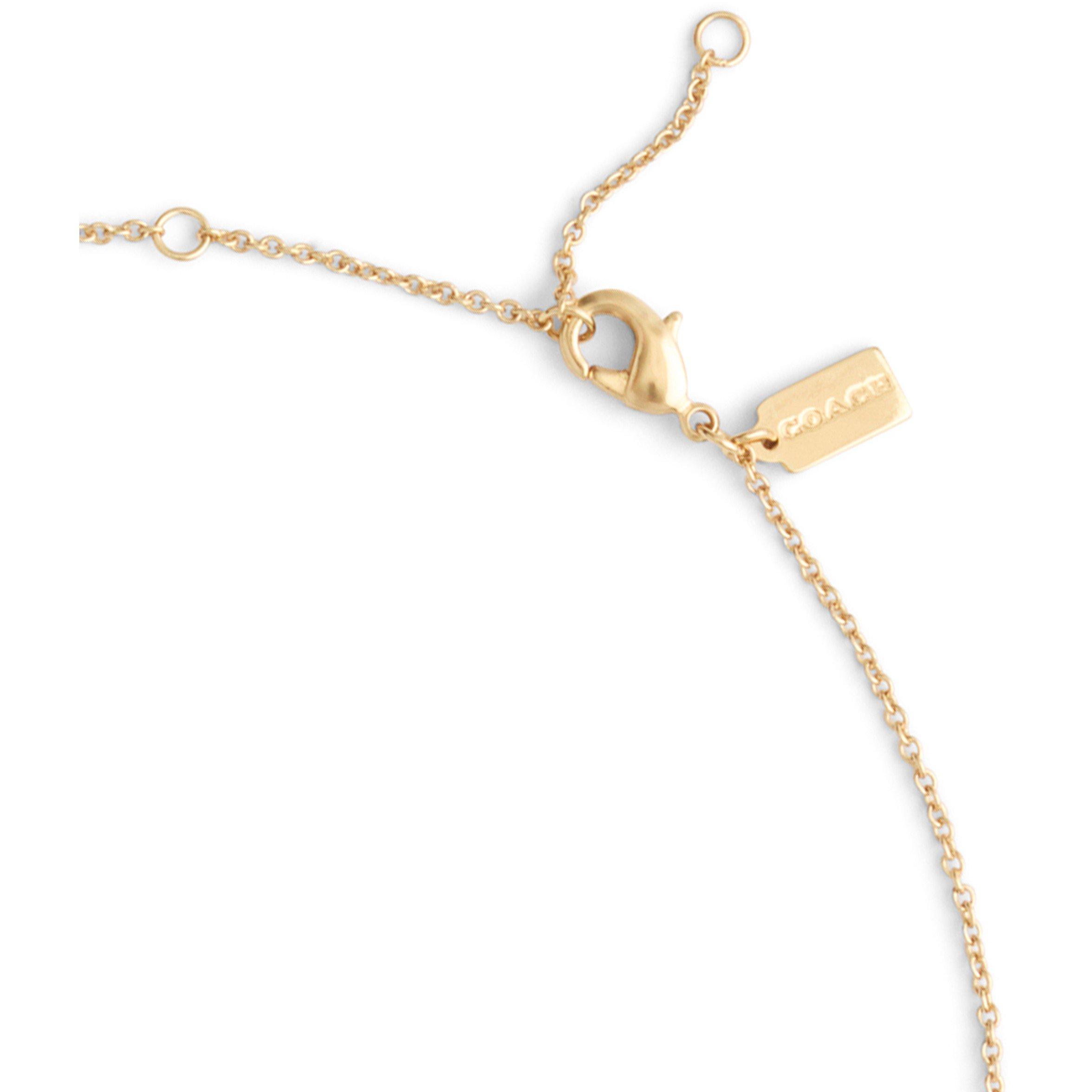 Crystal/Gold - Coach - COACH CHAIN NECKLACE - 2
