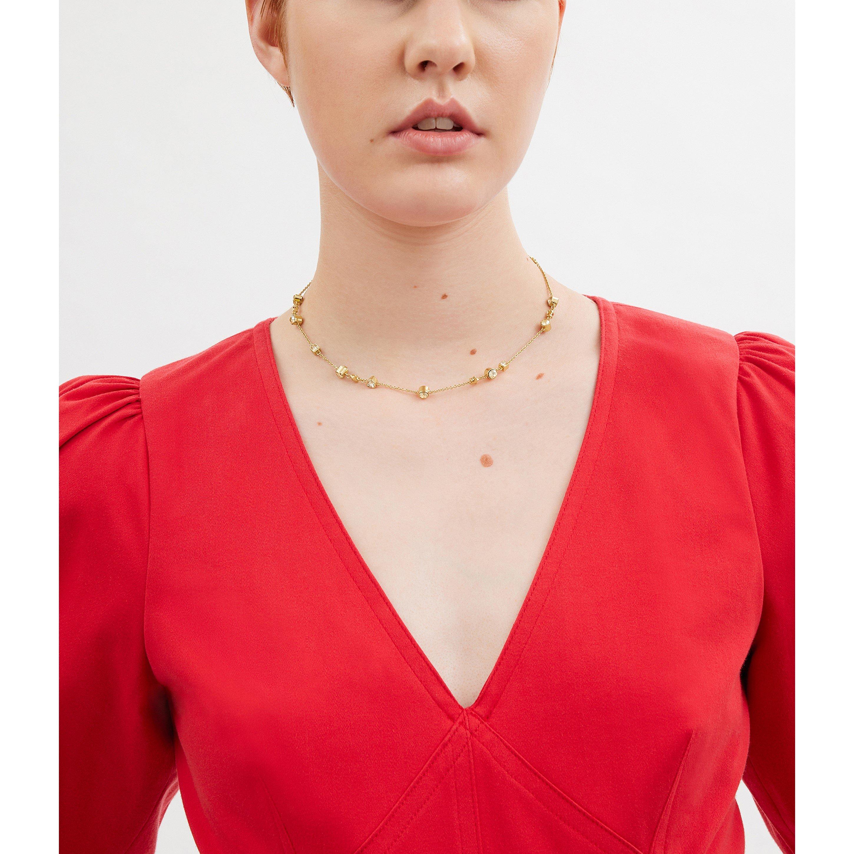 Crystal/Gold - Coach - COACH CHAIN NECKLACE - 4