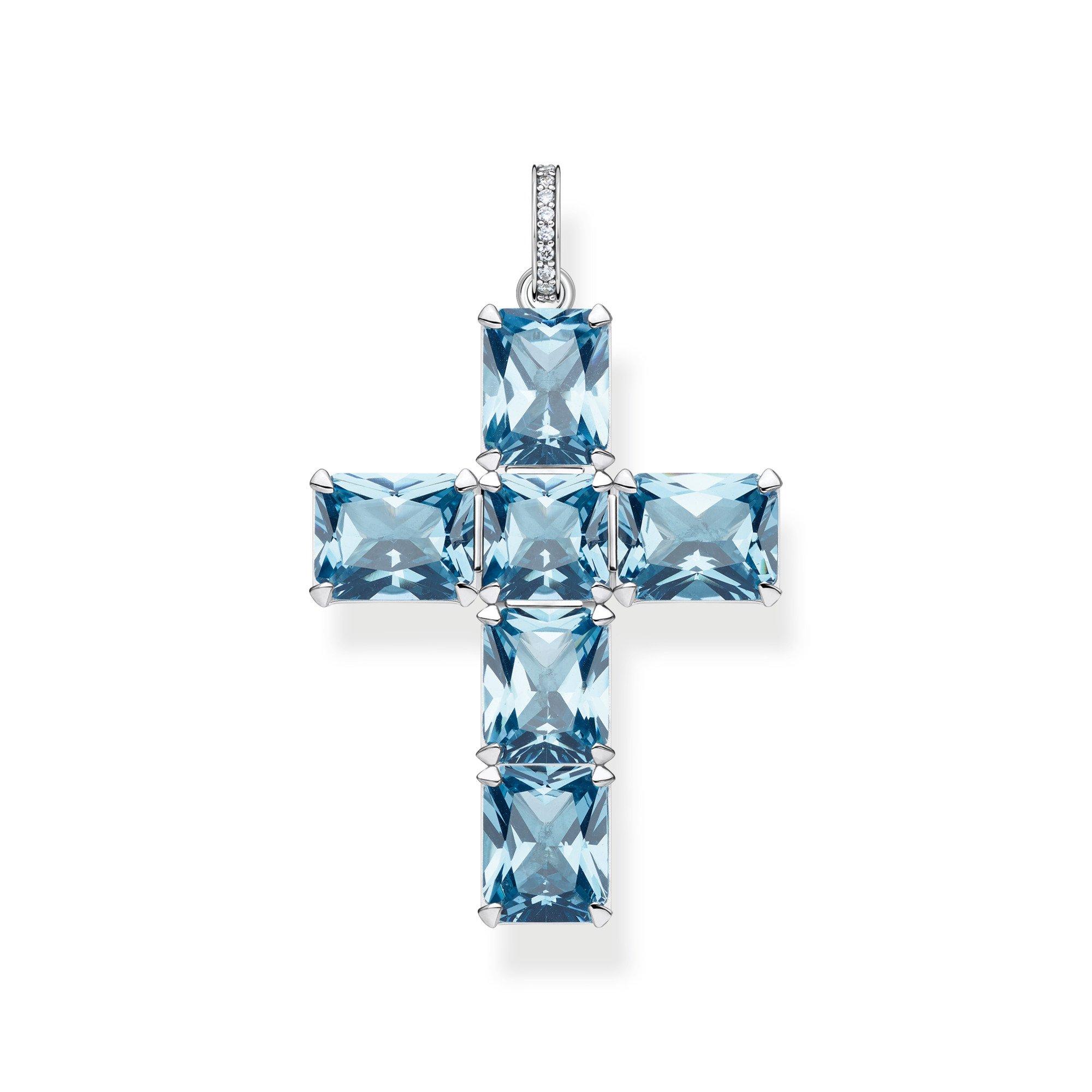 Aqua - Thomas Sabo - Women's Cross Pendant - 1