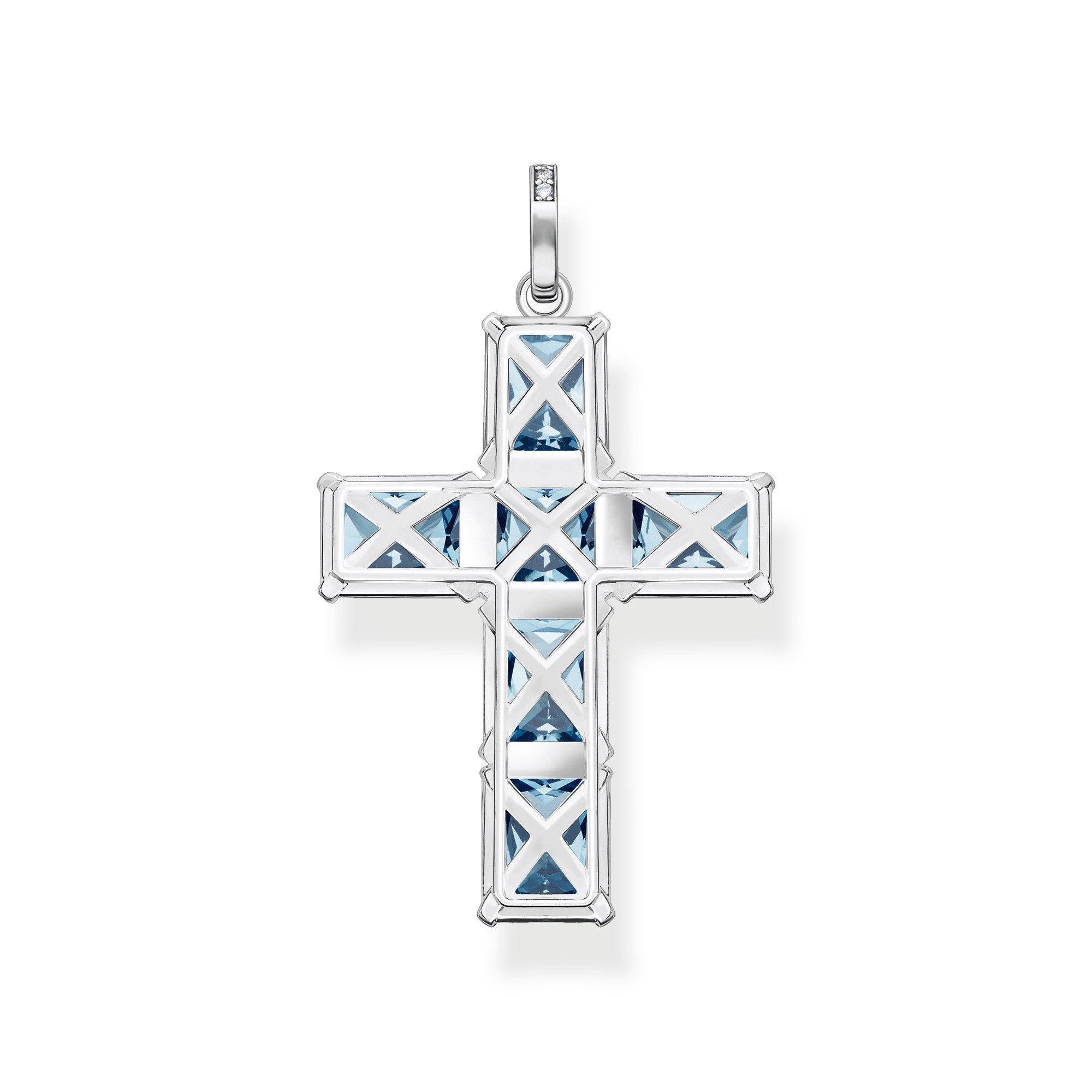 Aqua - Thomas Sabo - Women's Cross Pendant - 2