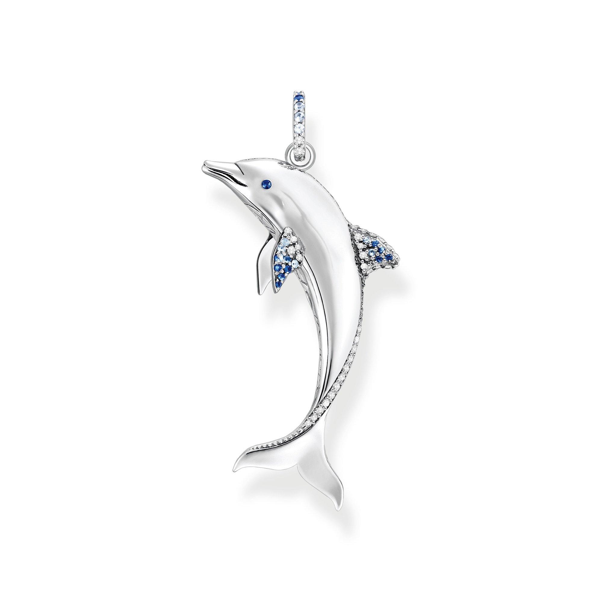 Zilver - Thomas Sabo - Women's Sterling Silver Dolphin Pendant - 1