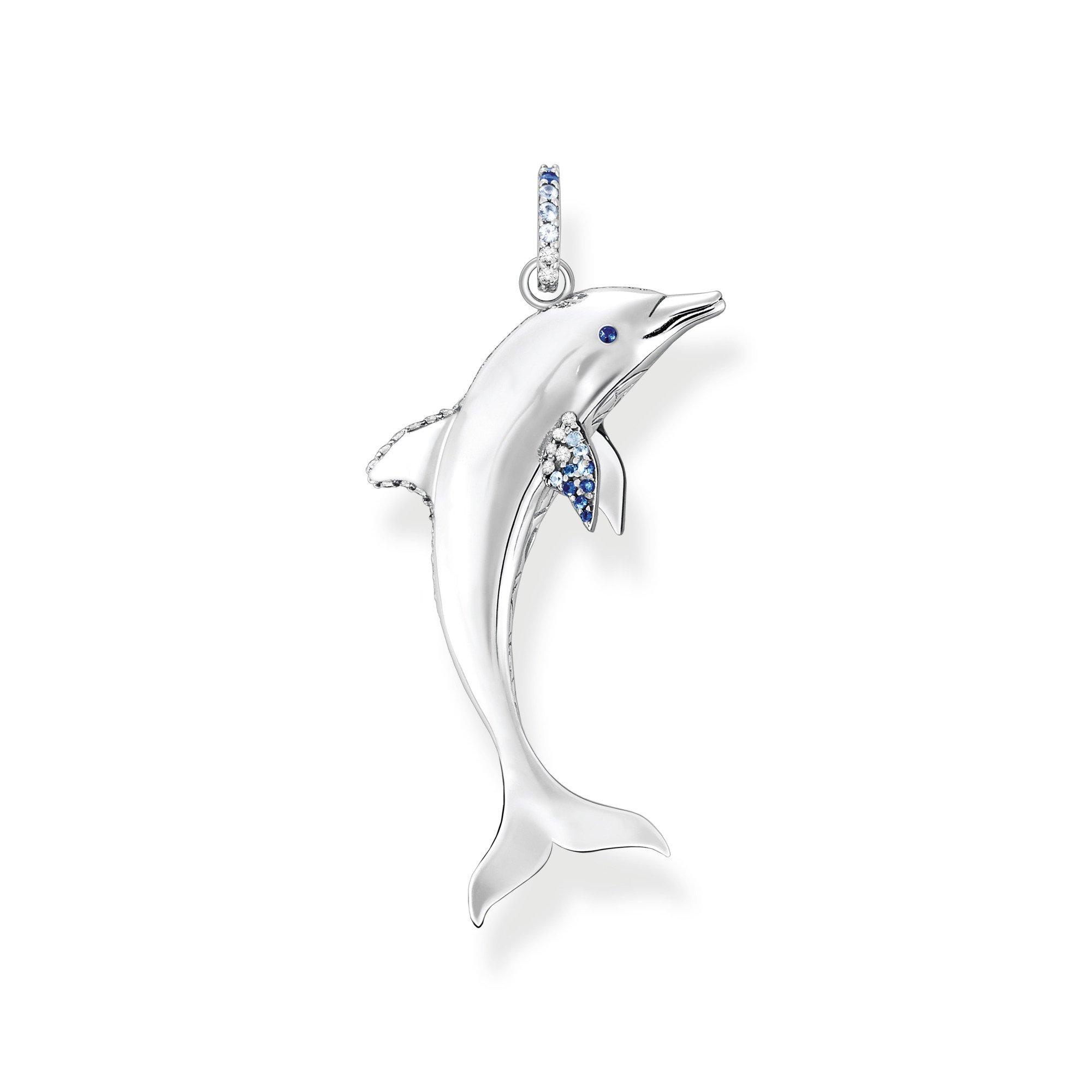 Zilver - Thomas Sabo - Women's Sterling Silver Dolphin Pendant - 2