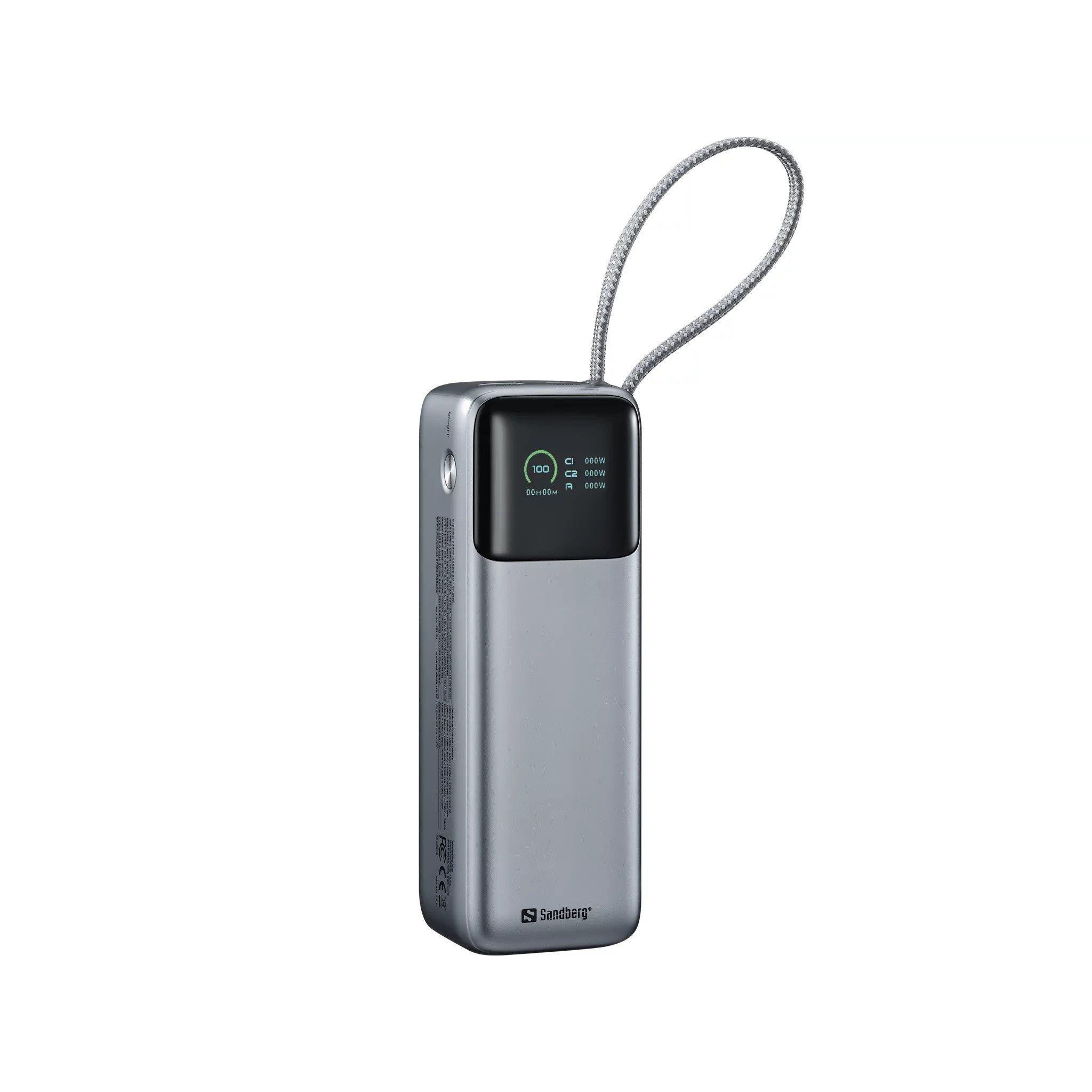 Black - Sandberg - All-in1 Powerbank 27000mAh PD 240W - 4