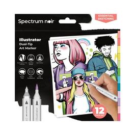 Crafters Companion SN-Illustrator 12pc-Essential Sketching