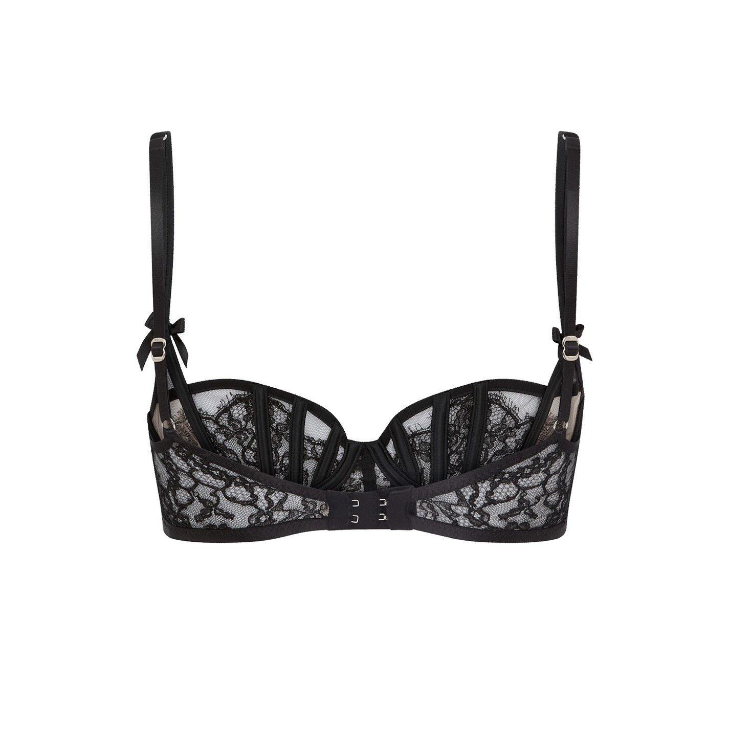 Black/Iridescen - Agent Provocateur - CAITRIONA Balconette Underwired Bra - 4