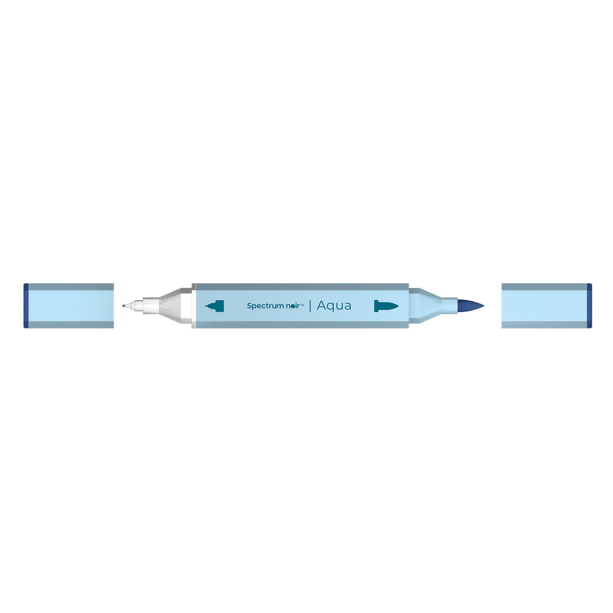 Multi - Crafters Companion - Spectrum Noir-Aqua 12pc-Basic Primary - 6