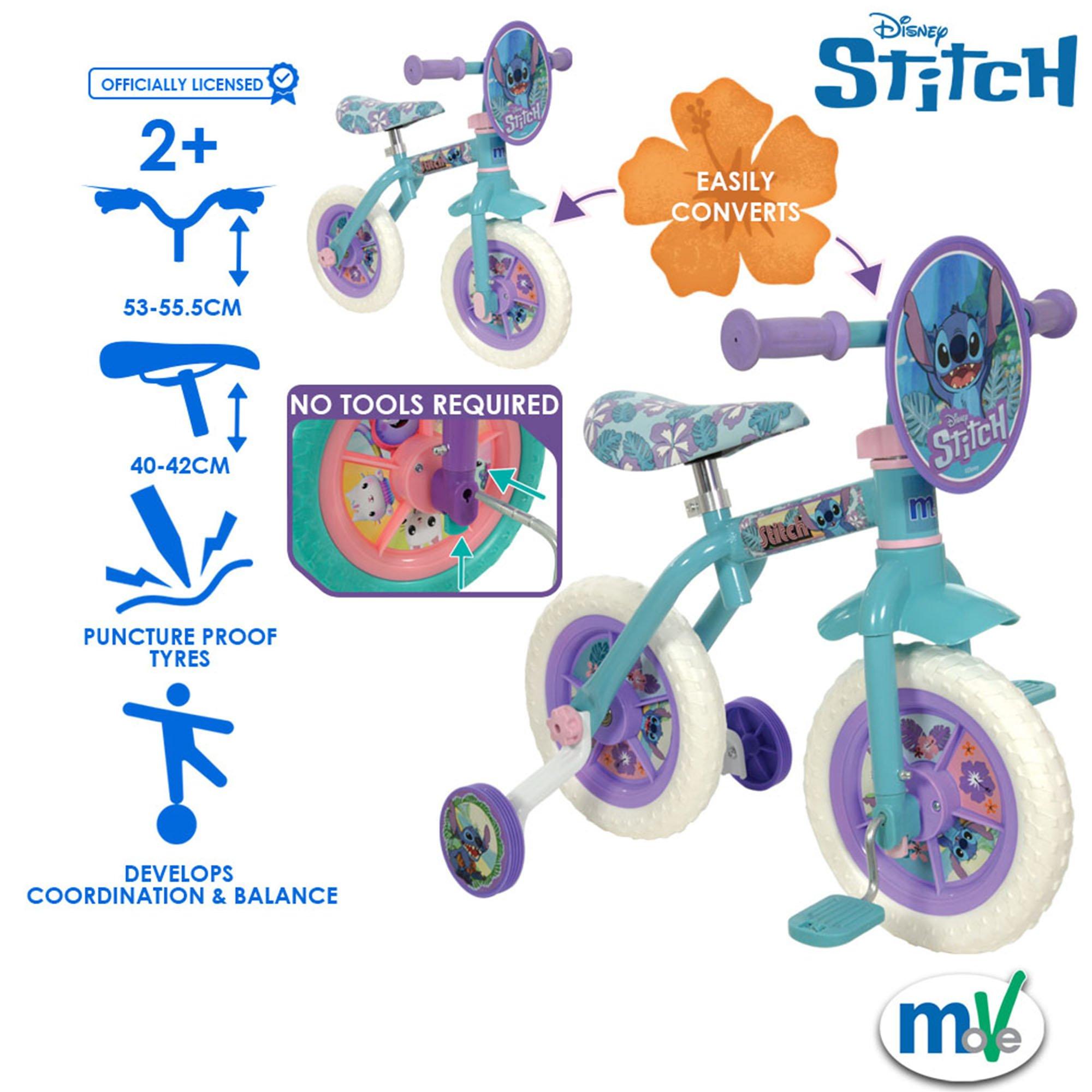 Multi - Disney Stitch - MoVe Stitch 2 in 1 10 Training Bike - 2