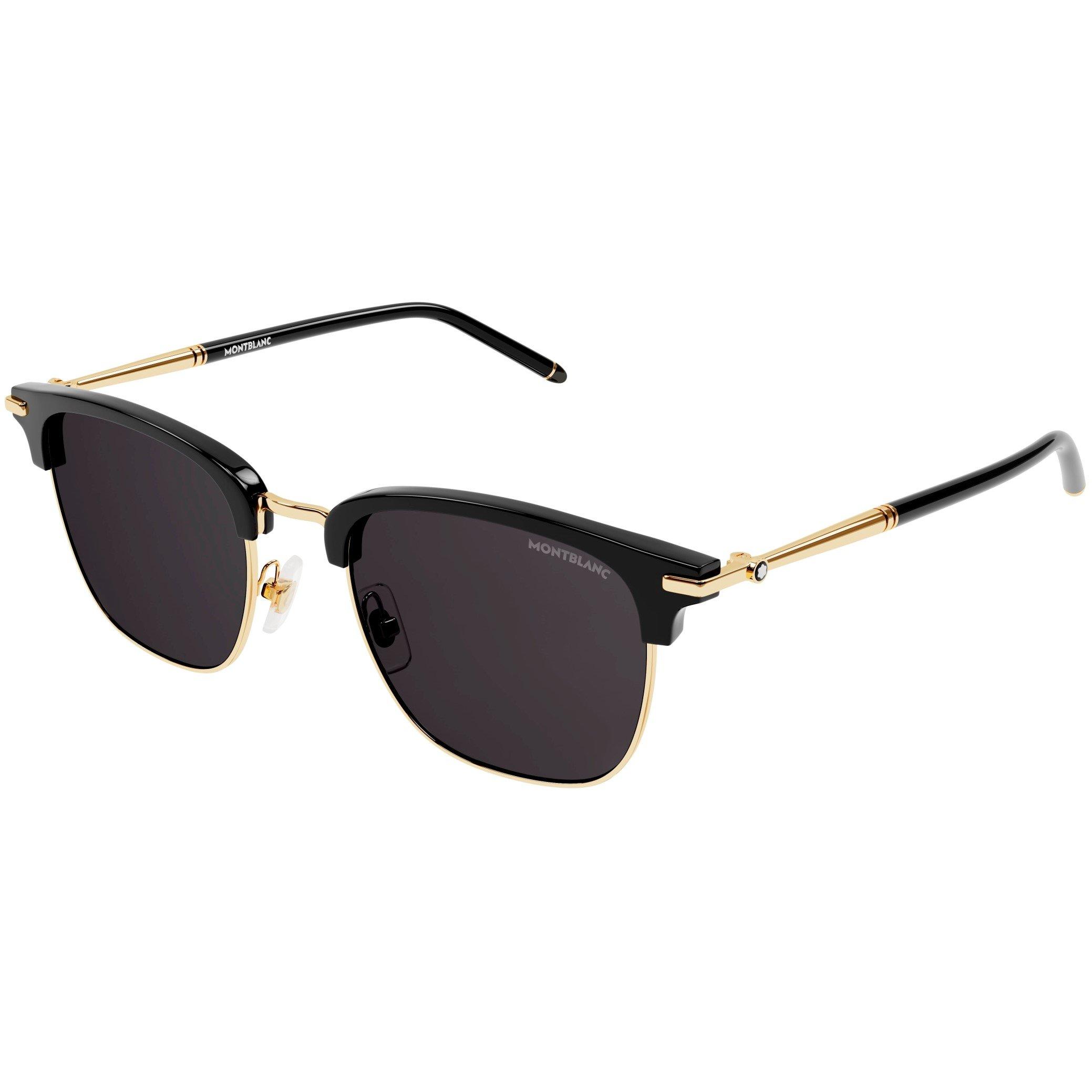 Black - Montblanc - Round Sunglasses - 1