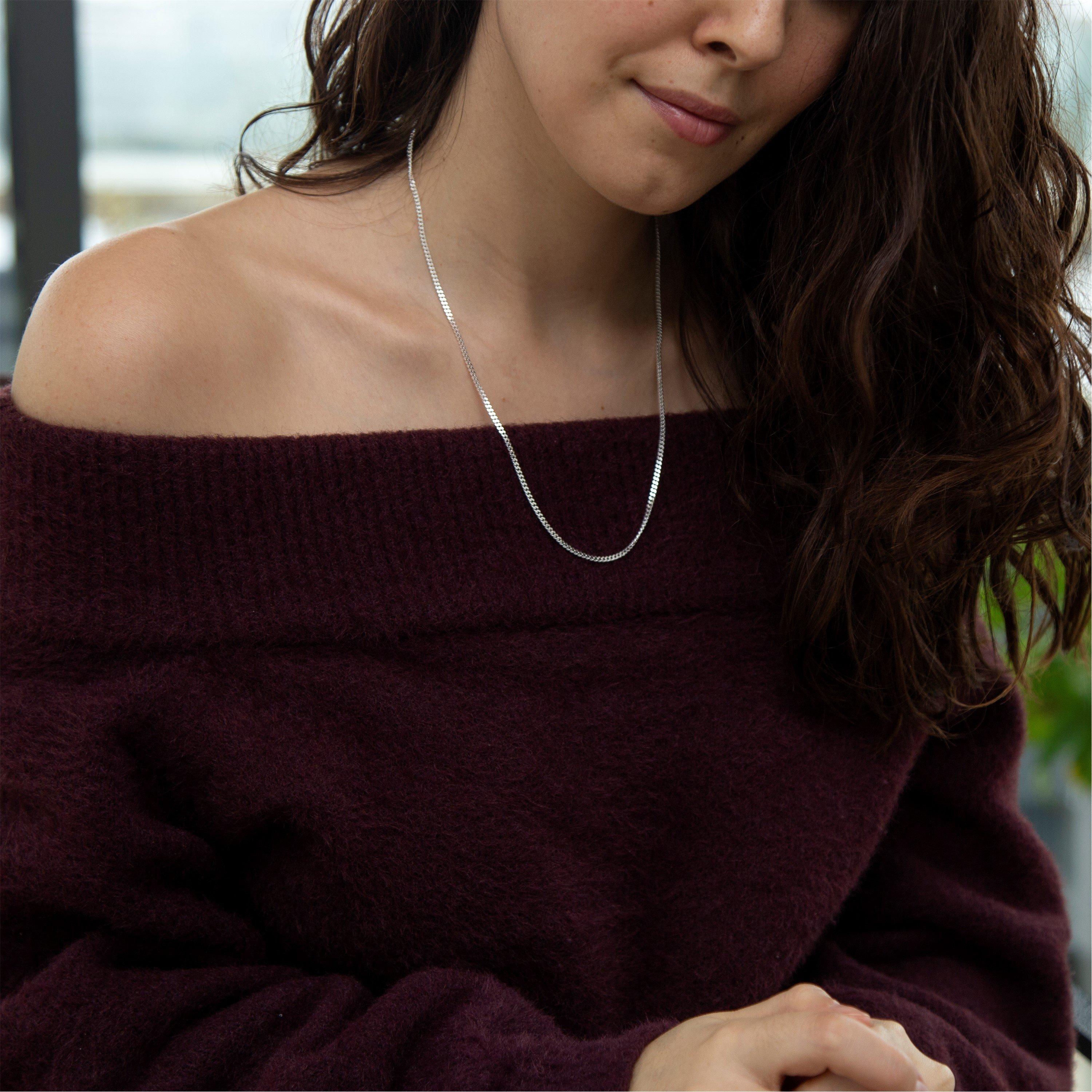 Sterling Silver - Be You - Sterling Silver  Panza Curb Chain - 4