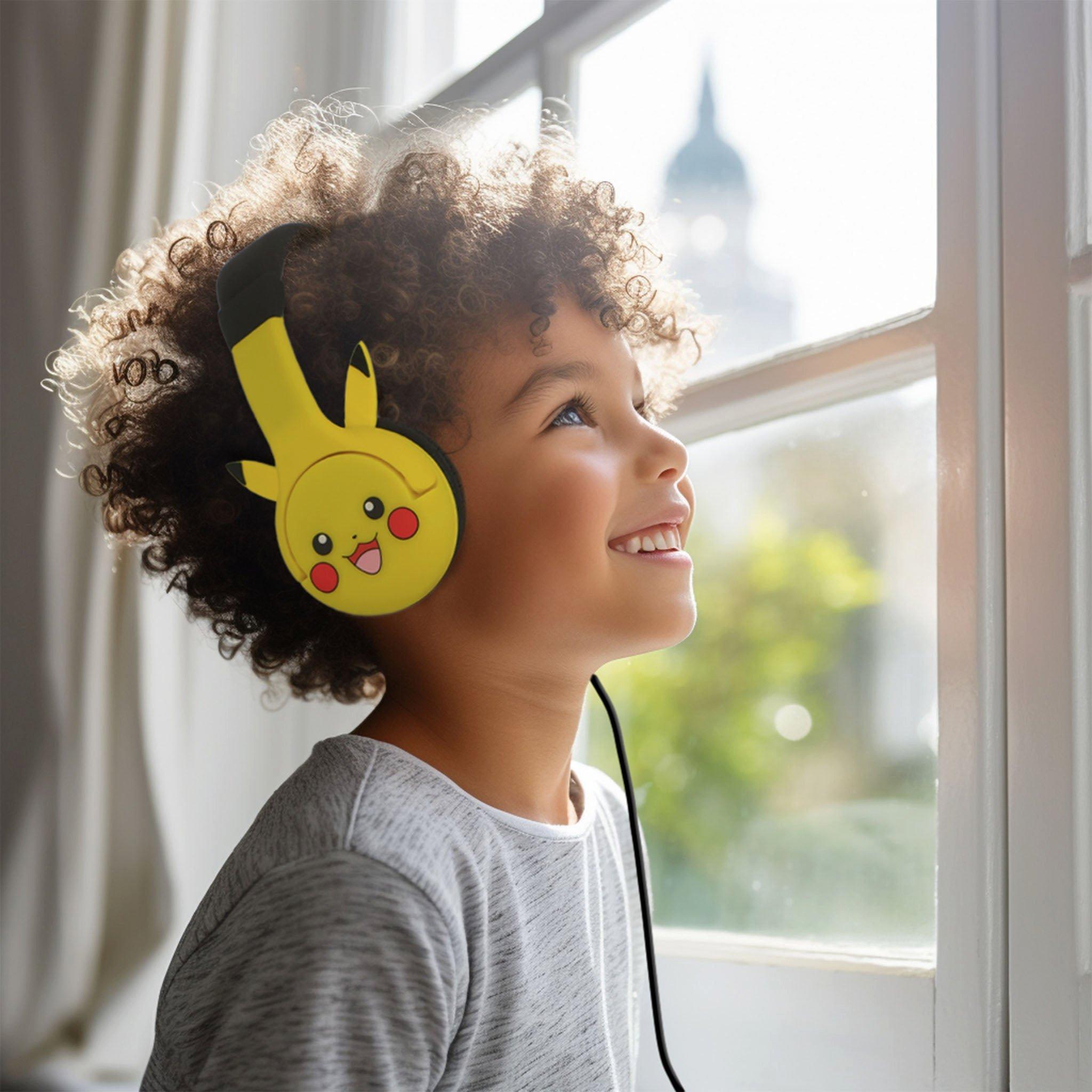 Pikachu - OTL Technologies - Pokemon Pikachu Kids Wired Headphones with Ears - 1