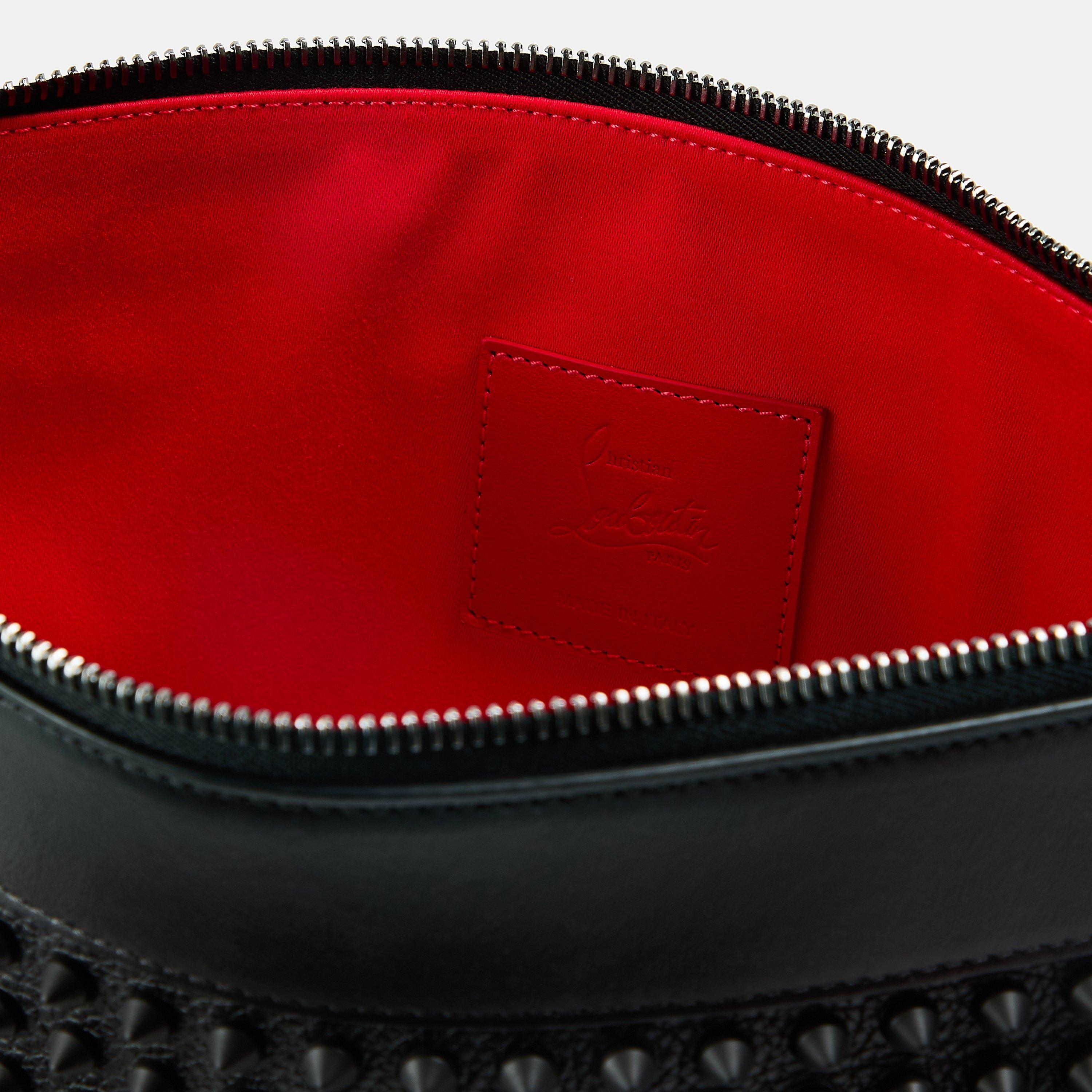 Christian Louboutin ポーチ 赤/黒/多色 Djanis - Crossbody bag - Smooth calf leather - Black - Christian