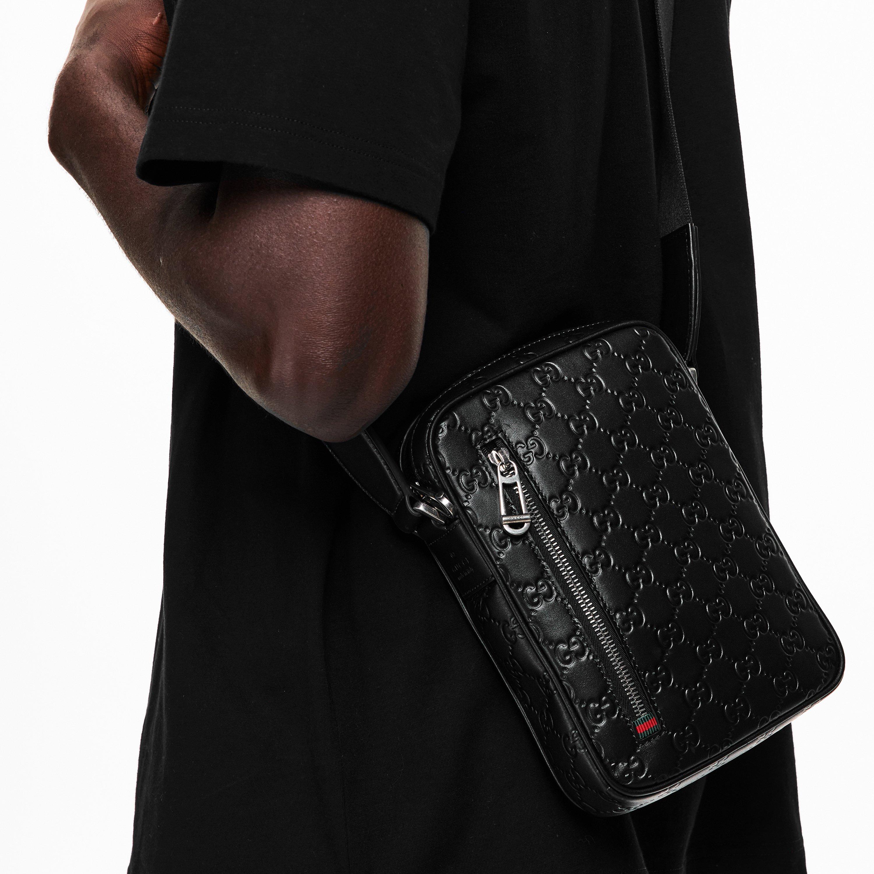 Black - Gucci - Gucci Emblem Cross Sn62 - 3