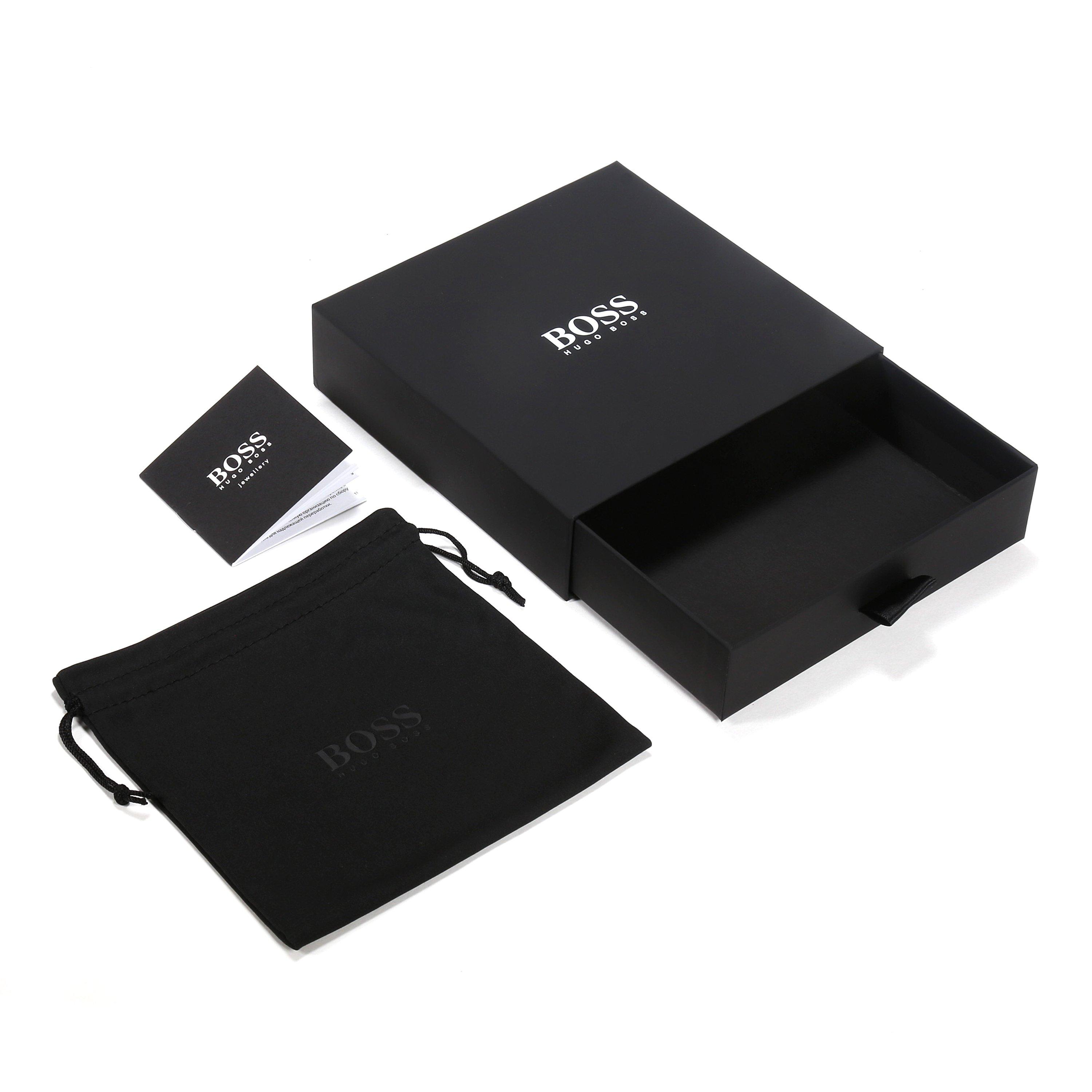 Gold - Boss - Men's Gents Gold IP Magnetic Closure Chain Necklace for Him - 4